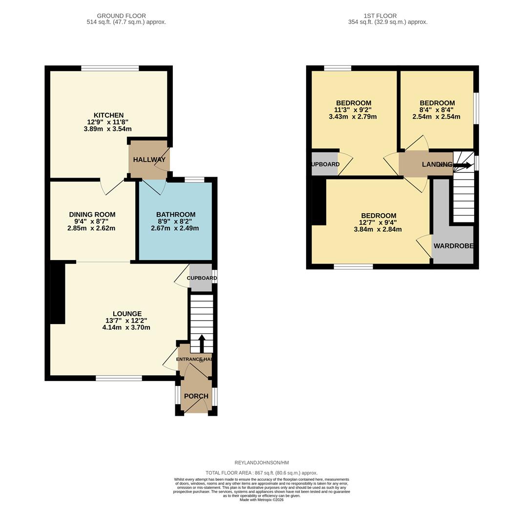 6, Hansells Mead, Roydon floorplan