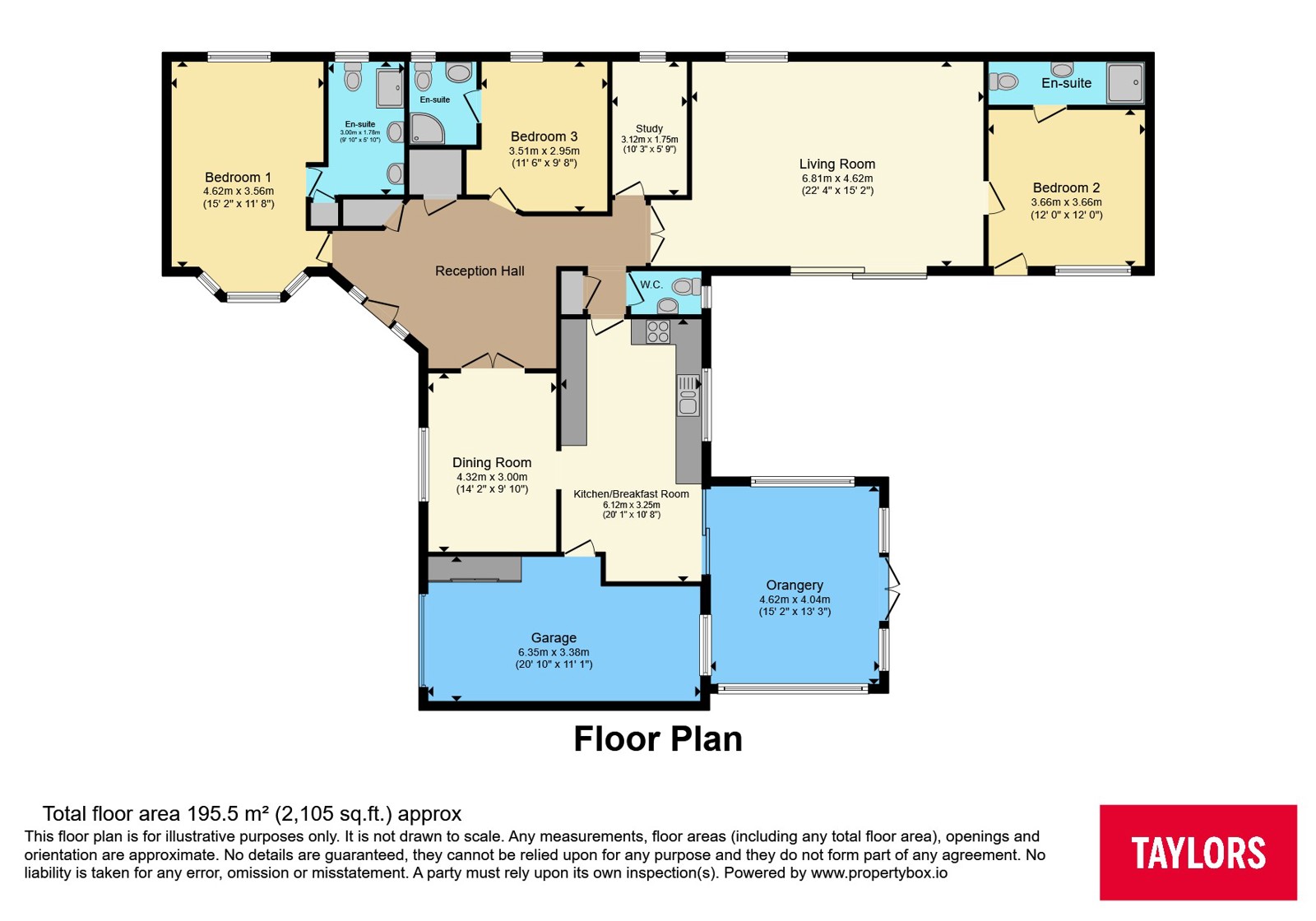 36, Poplar Close, Bedfordshire floorplan