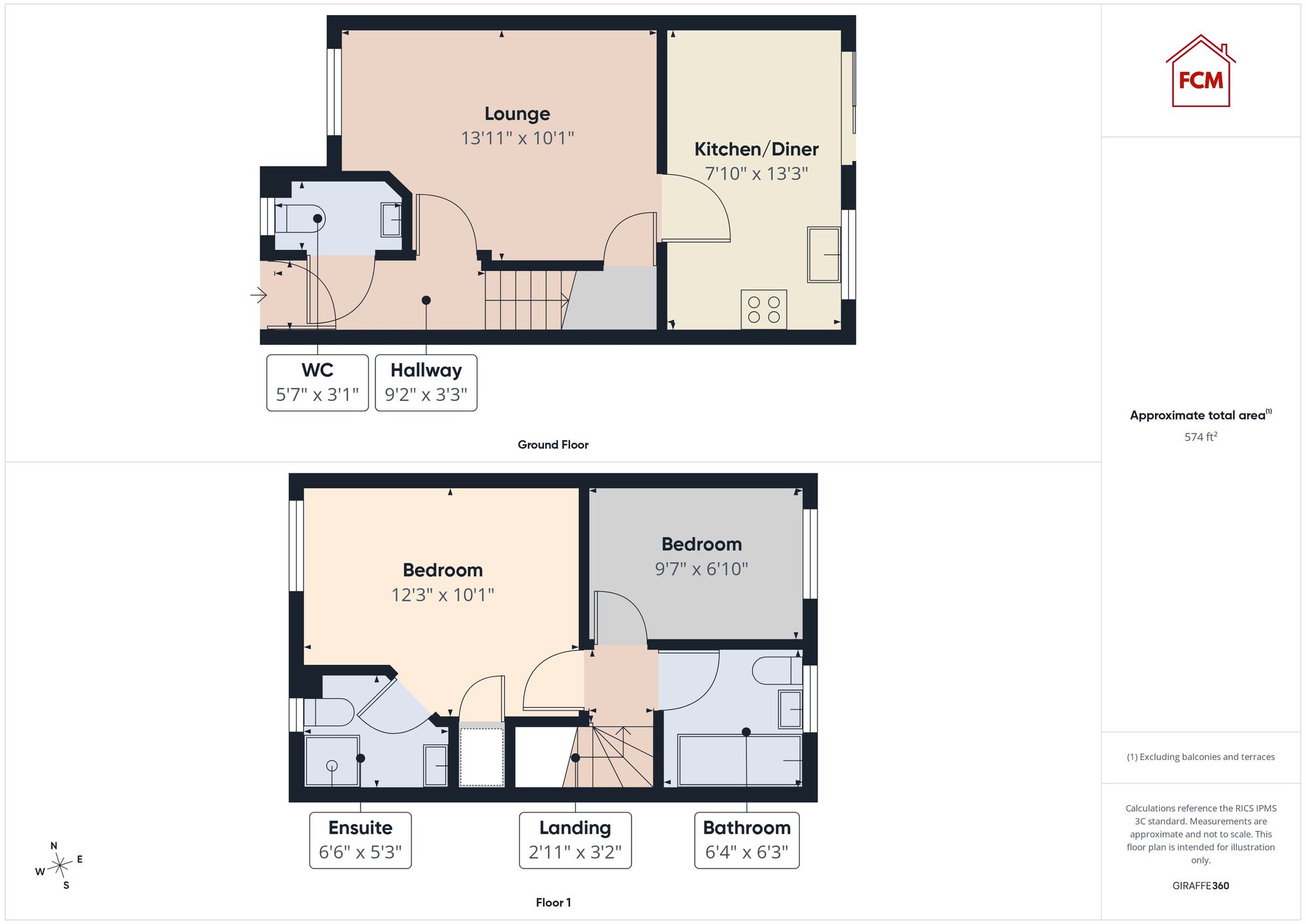 63 Railbank Drive, Workington floorplan