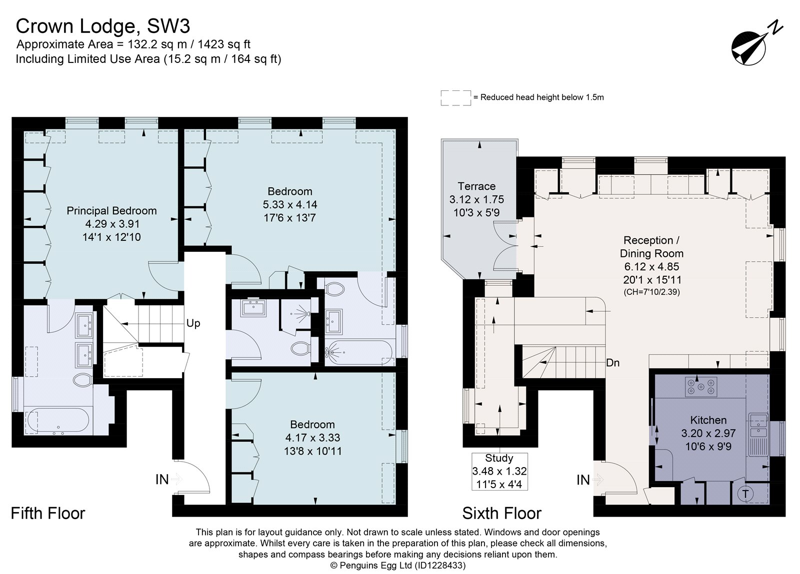 Flat 34, Crown Lodge, 12, Elystan Street, London floorplan