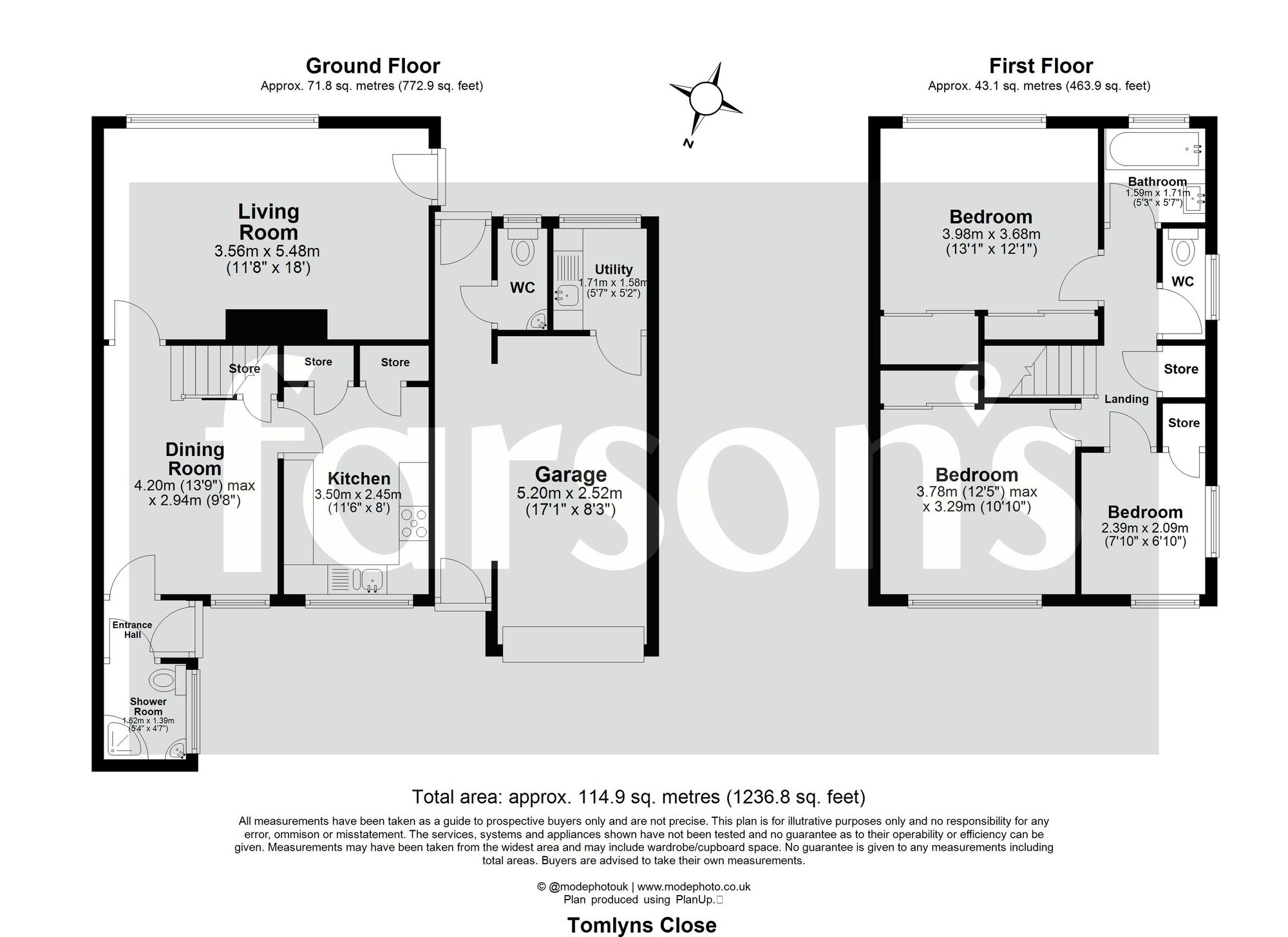 4 Tomlyns Close, Brentwood floorplan