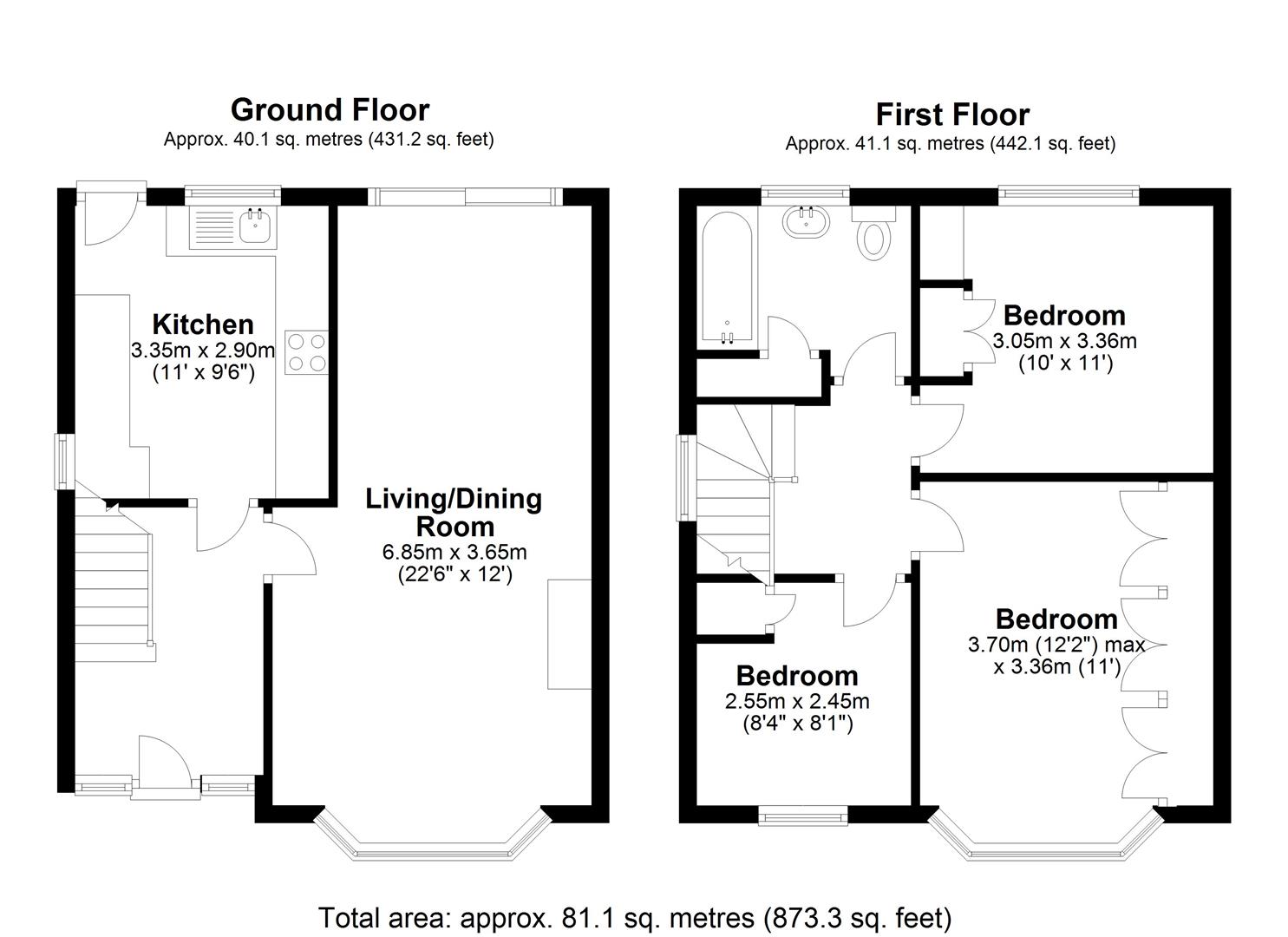 Selbourne Avenue, New Haw, Addlestone KT15, 3 bedroom semidetached