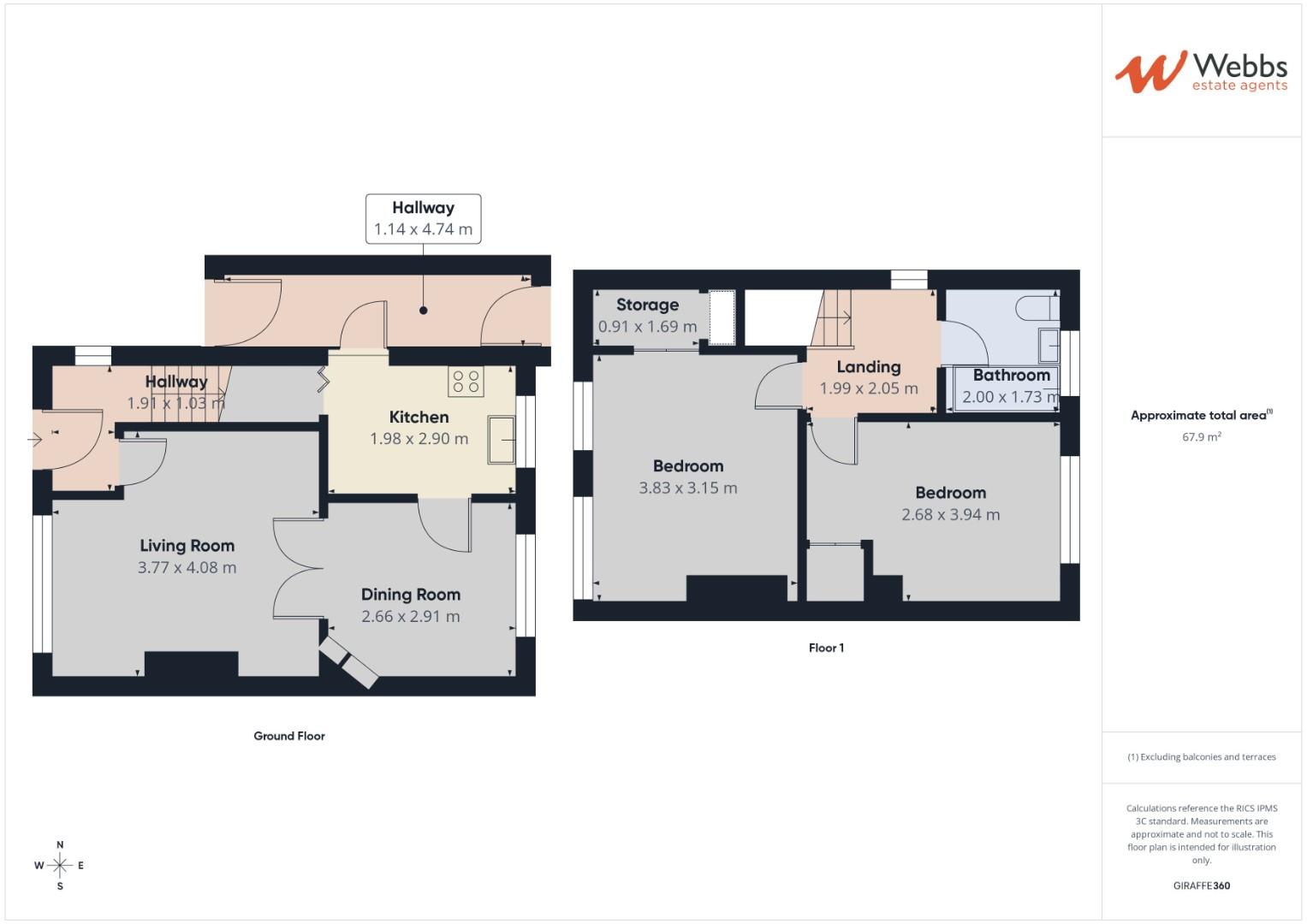 74, Glastonbury Crescent, Walsall floorplan