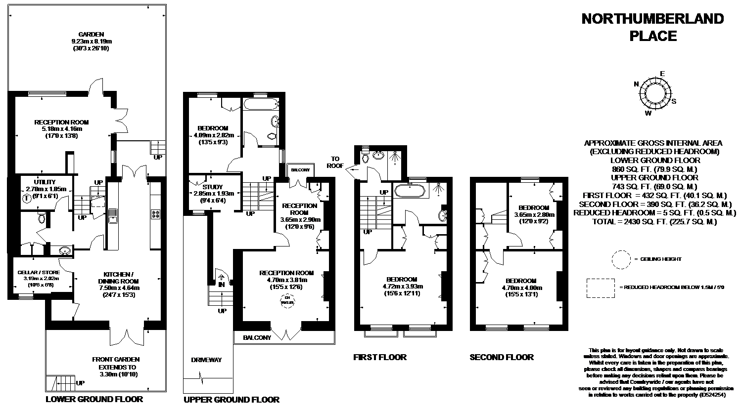 4 Bedrooms Semi-detached house for sale in Northumberland Place, London W2