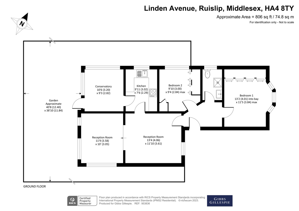 Linden Avenue, Ruislip, Middlesex HA4, 2 bedroom bungalow for sale