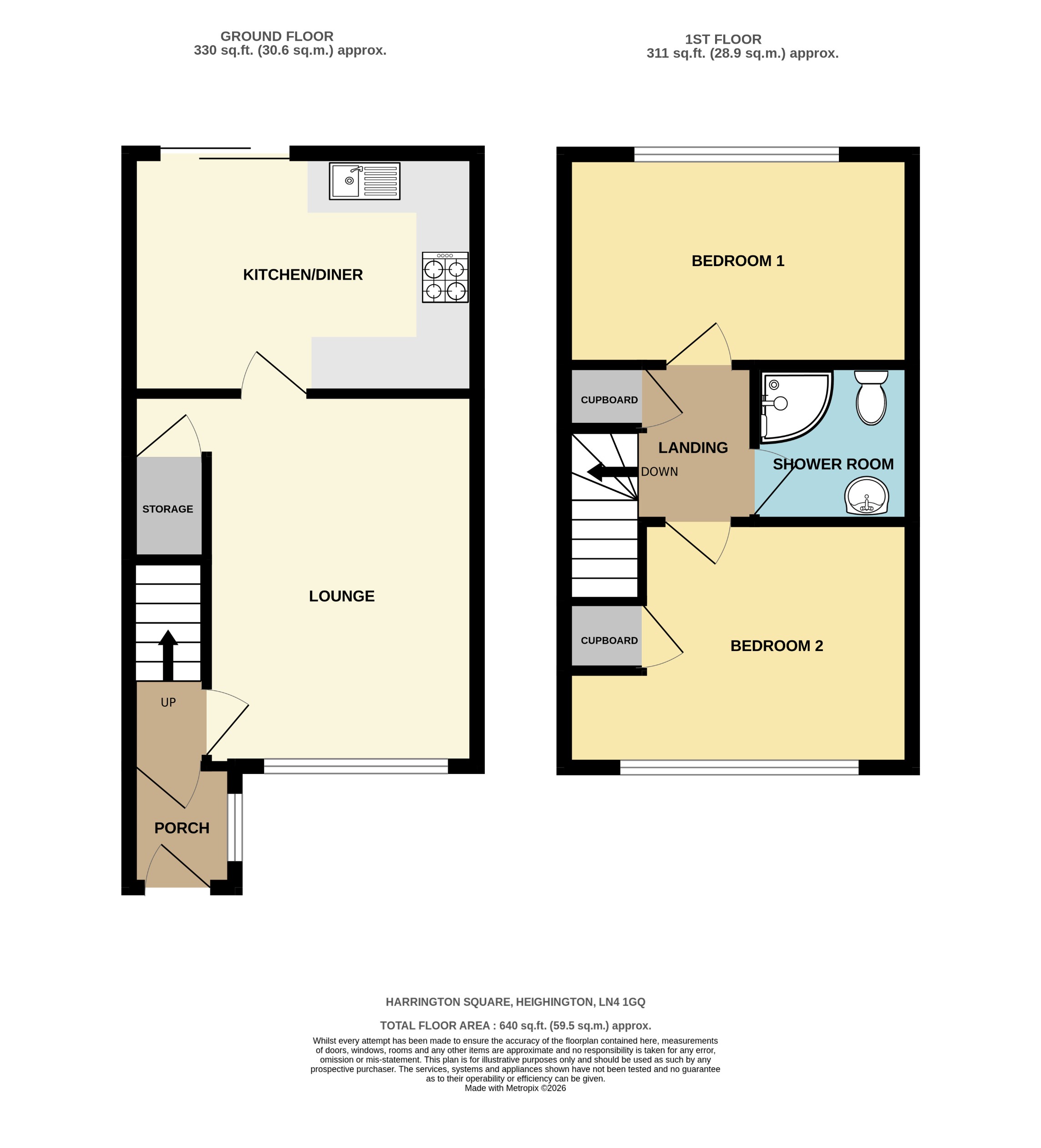 10, Harrington Square, Heighington floorplan