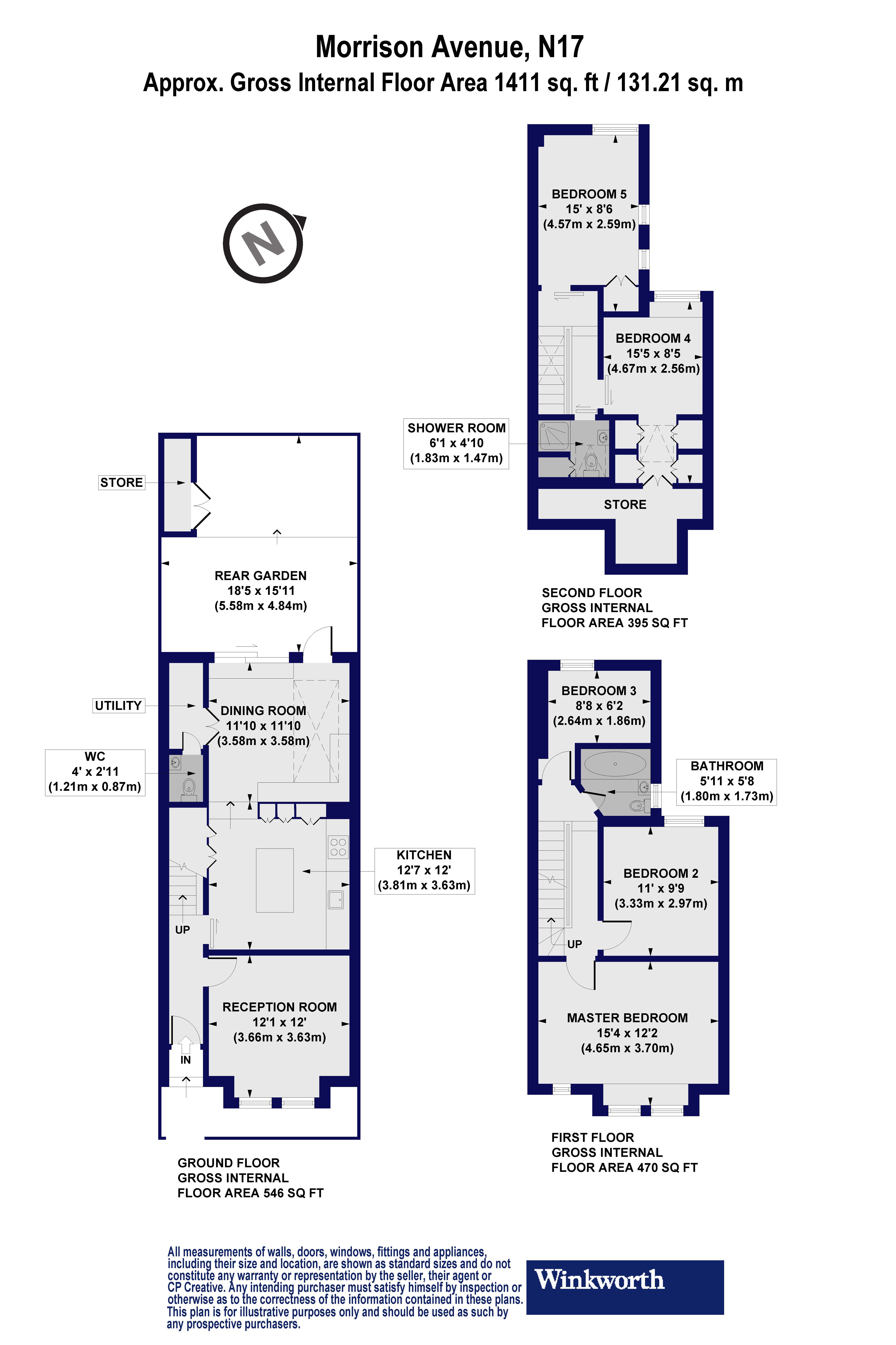 57, Morrison Avenue, London floorplan