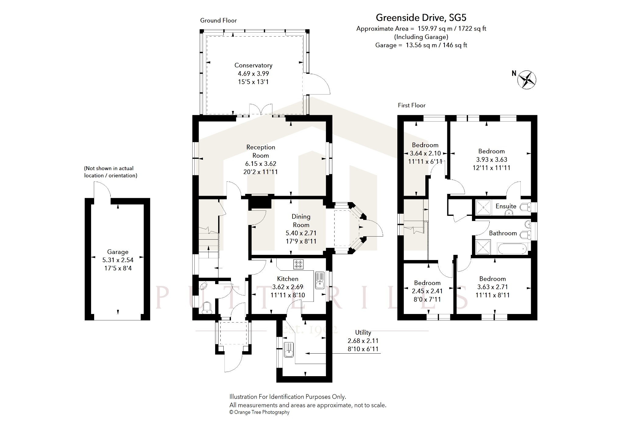 21 Greenside Drive, Hitchin, Hertfordshire floorplan