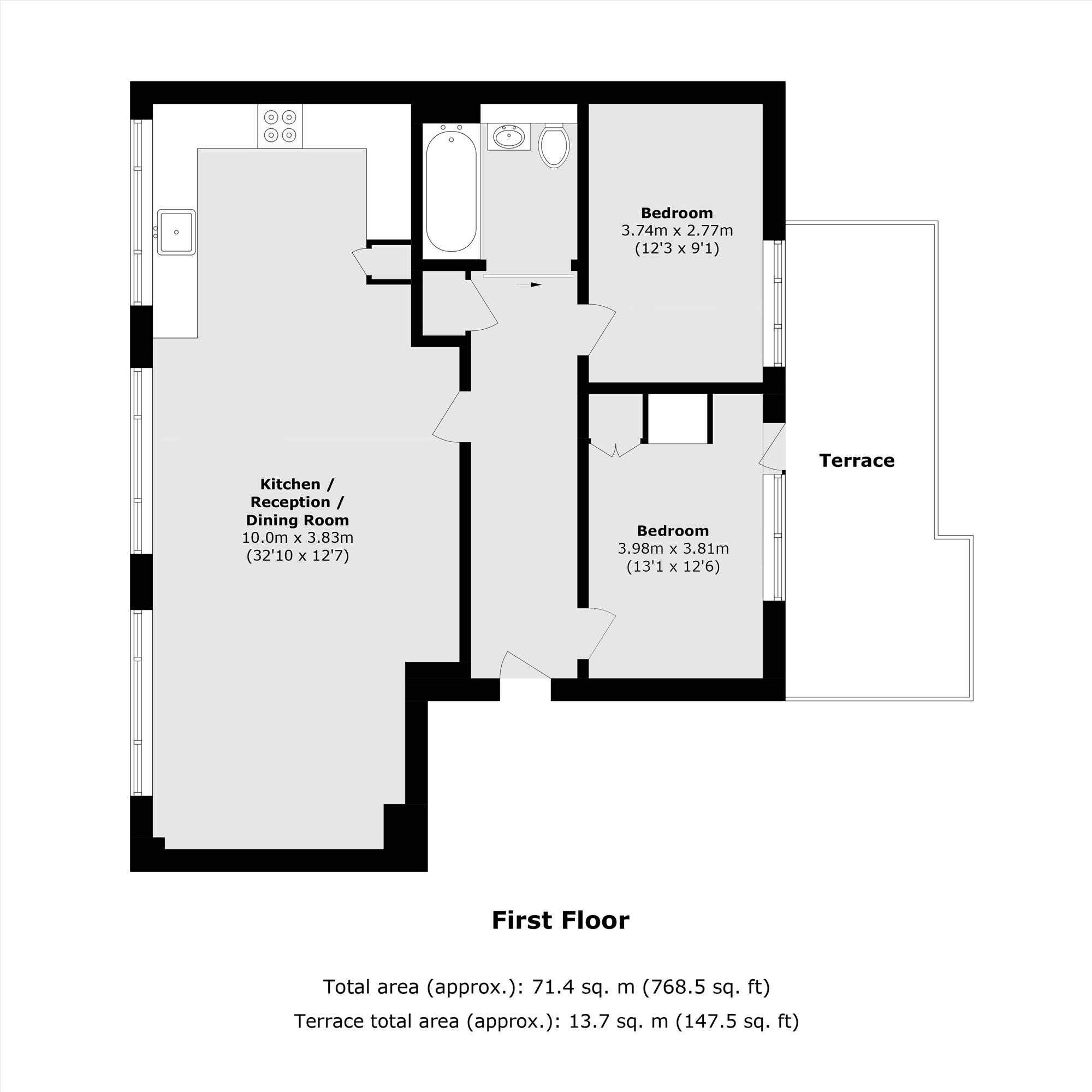 Flat 1, Victoria Chambers, 16-18, Strutton Ground, London floorplan