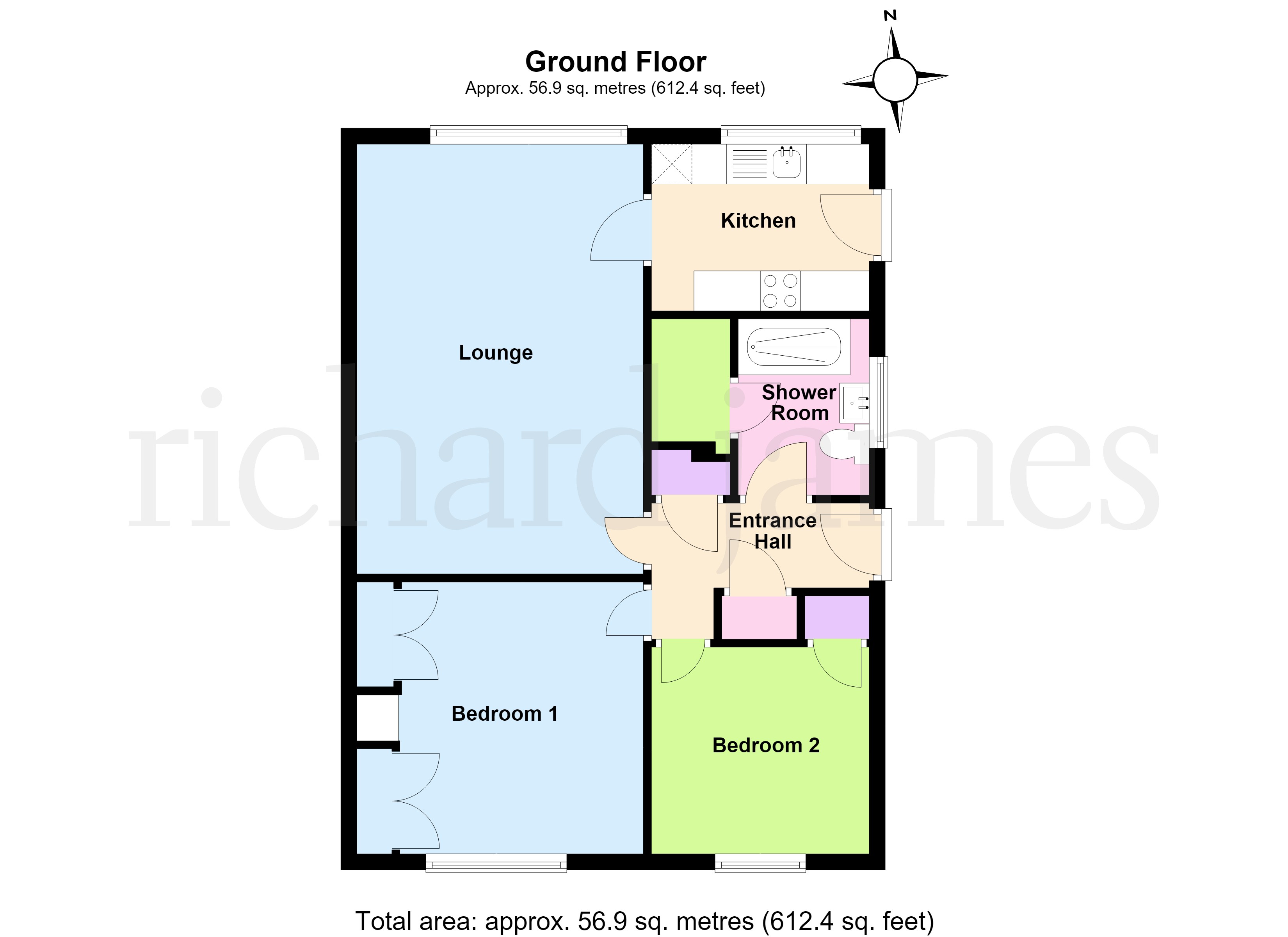 6, Vicarage Close, Wellingborough floorplan