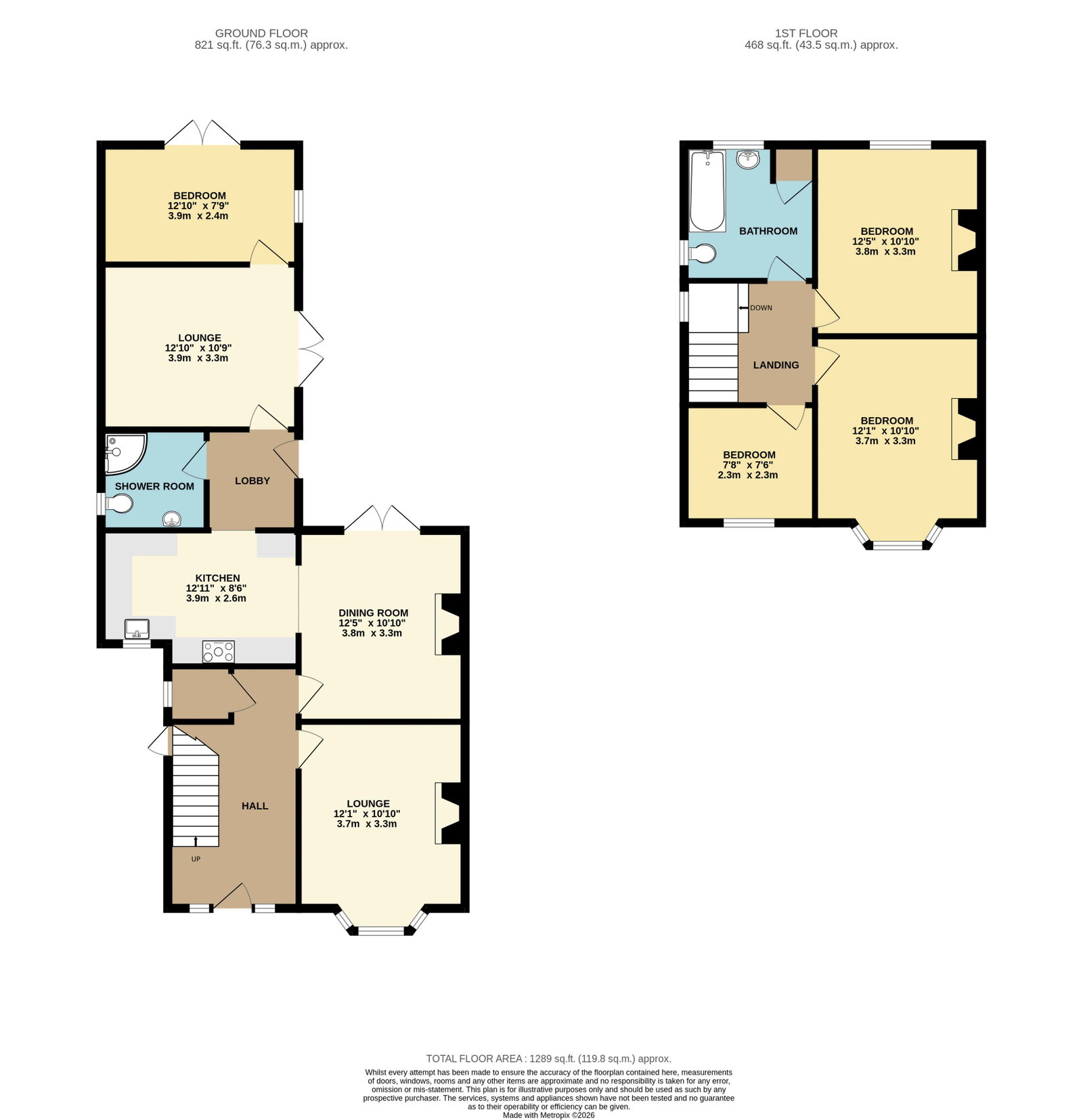 140, Beckfield Lane, York floorplan