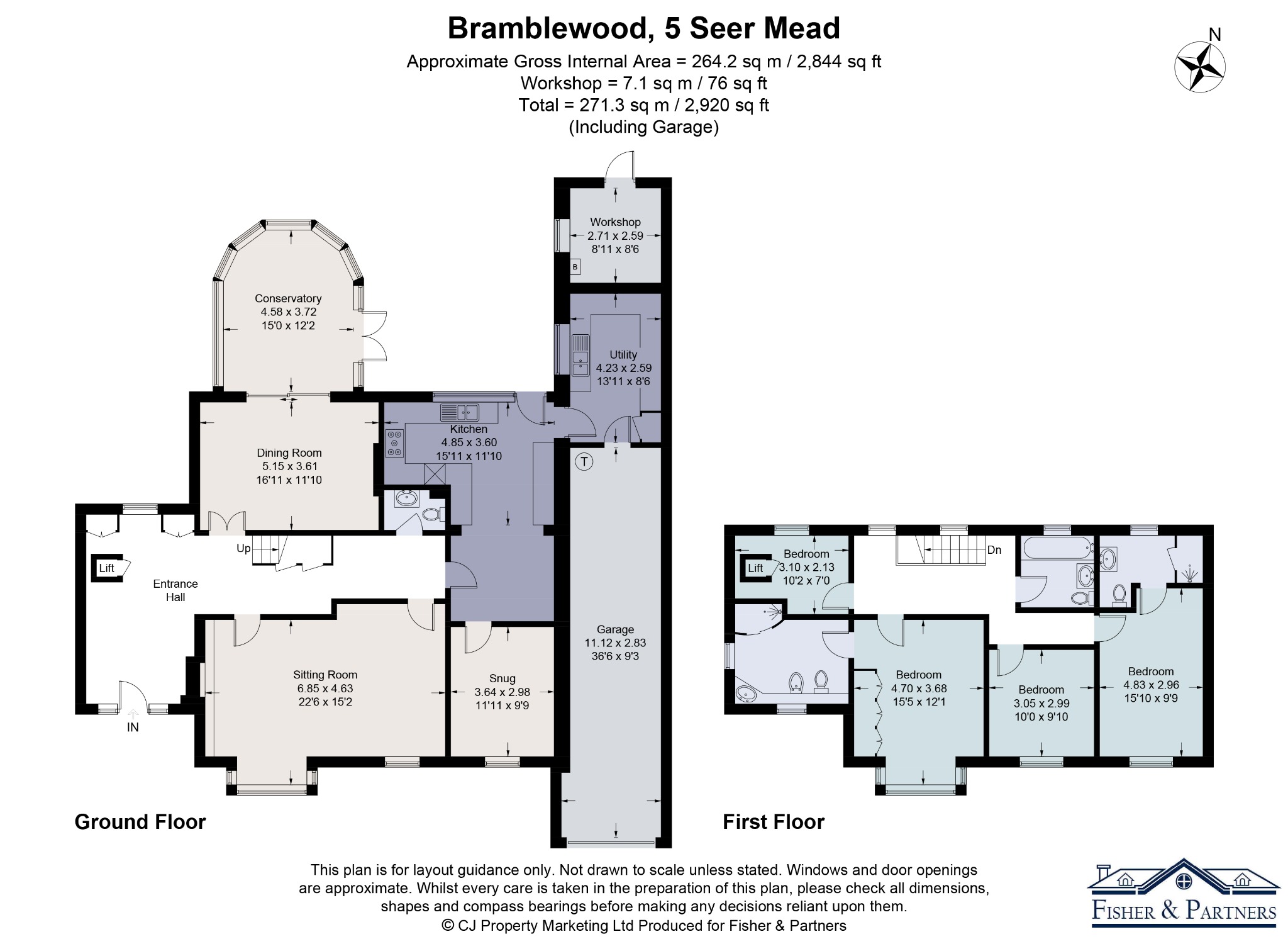 Bramblewood, 5 Seer Mead, Beaconsfield floorplan