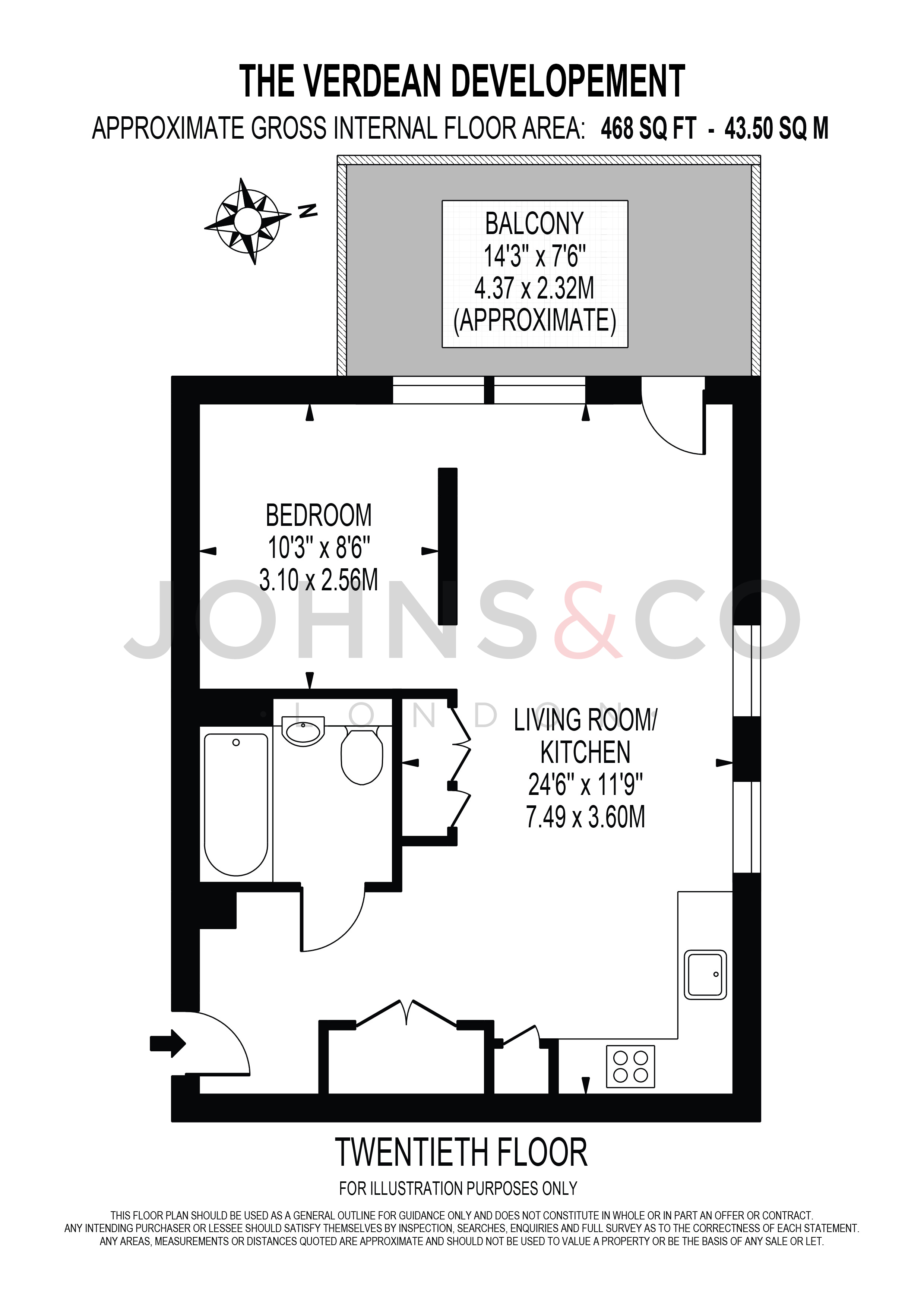 136 Silverleaf House 1, Heartwood Boulevard, London floorplan