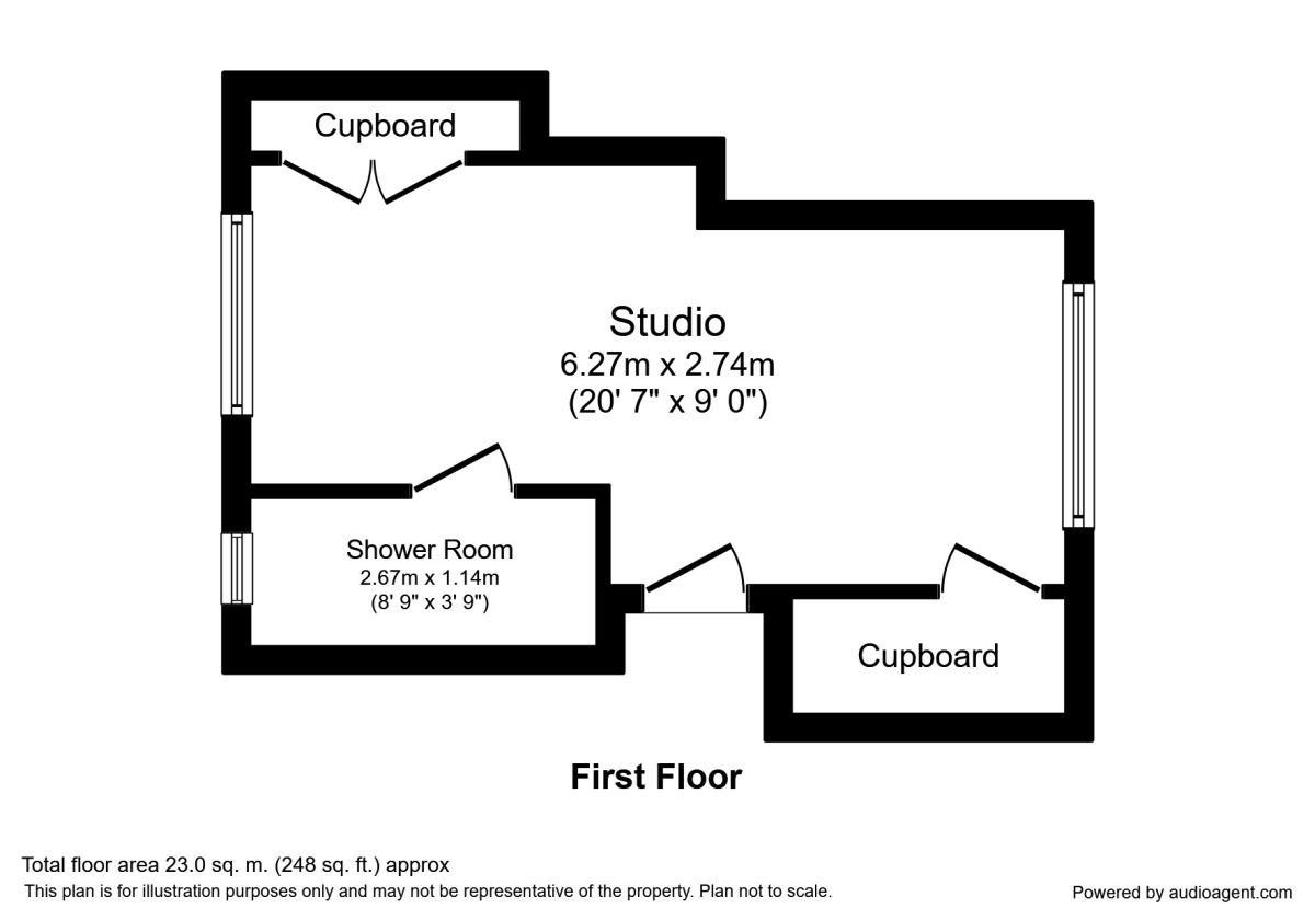 1 Bedrooms Studio to rent in Western Road, St. Leonards-On-Sea TN37