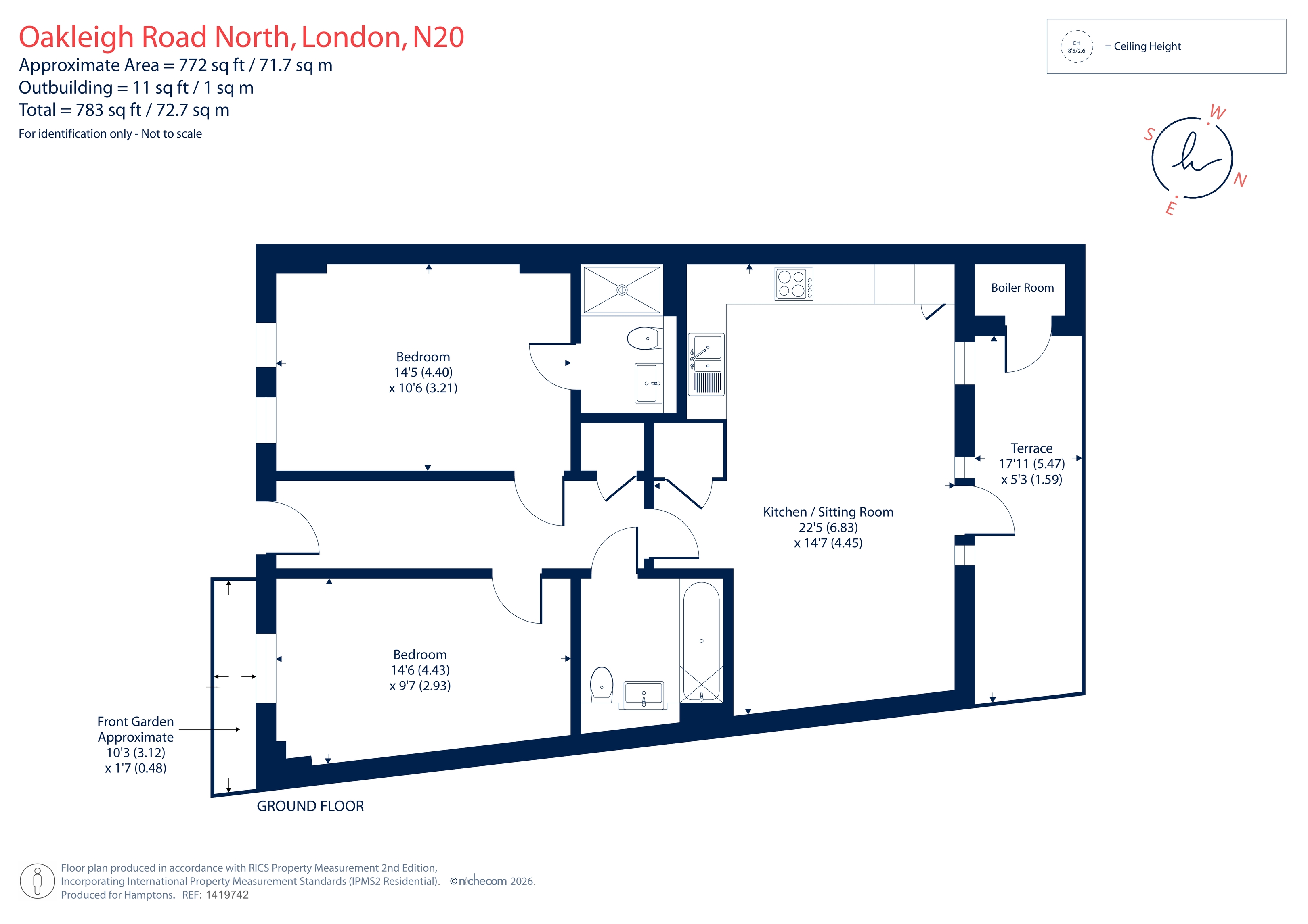 80, Oakleigh Road North, Whetstone floorplan