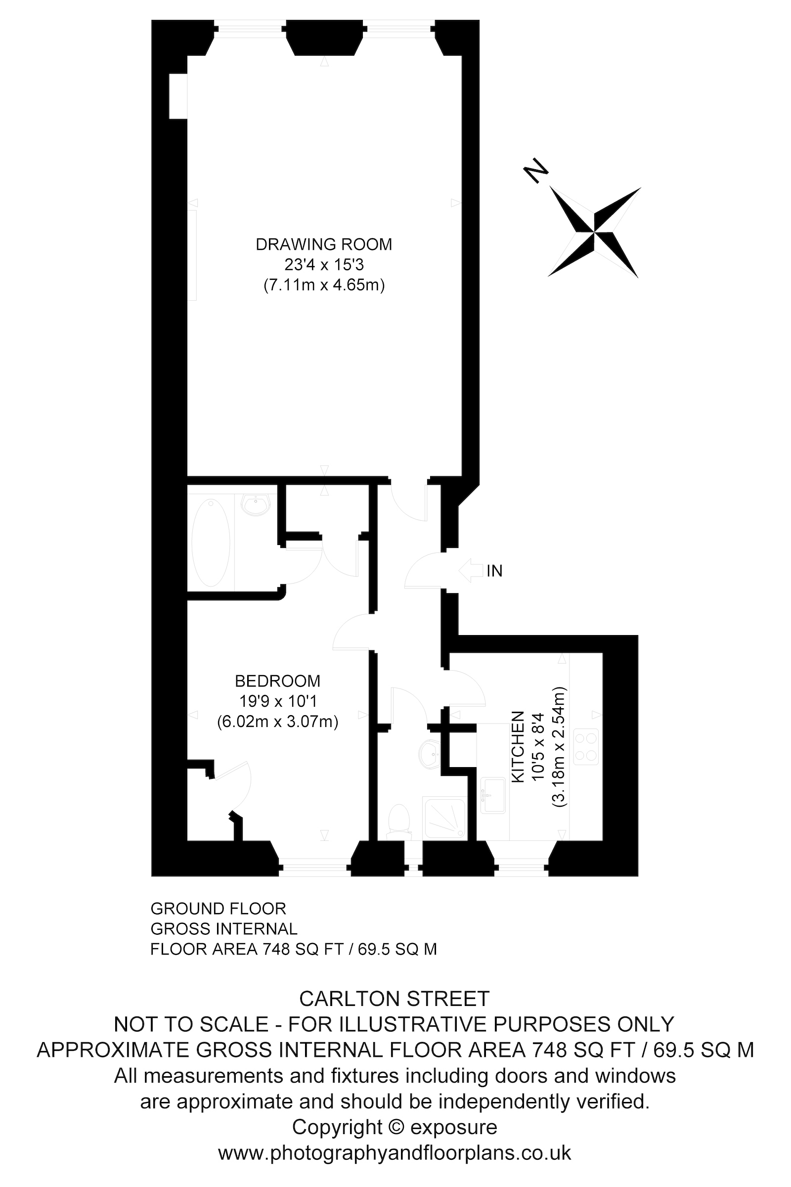 Carlton Street, Edinburgh EH4, 1 bedroom flat for sale 63100206