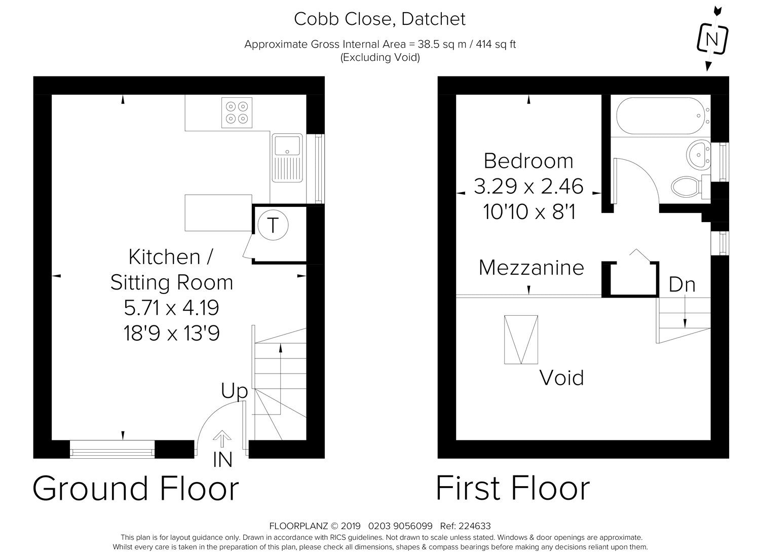 1 Bedrooms Semi-detached house for sale in Cobb Close, Datchet, Berkshire SL3