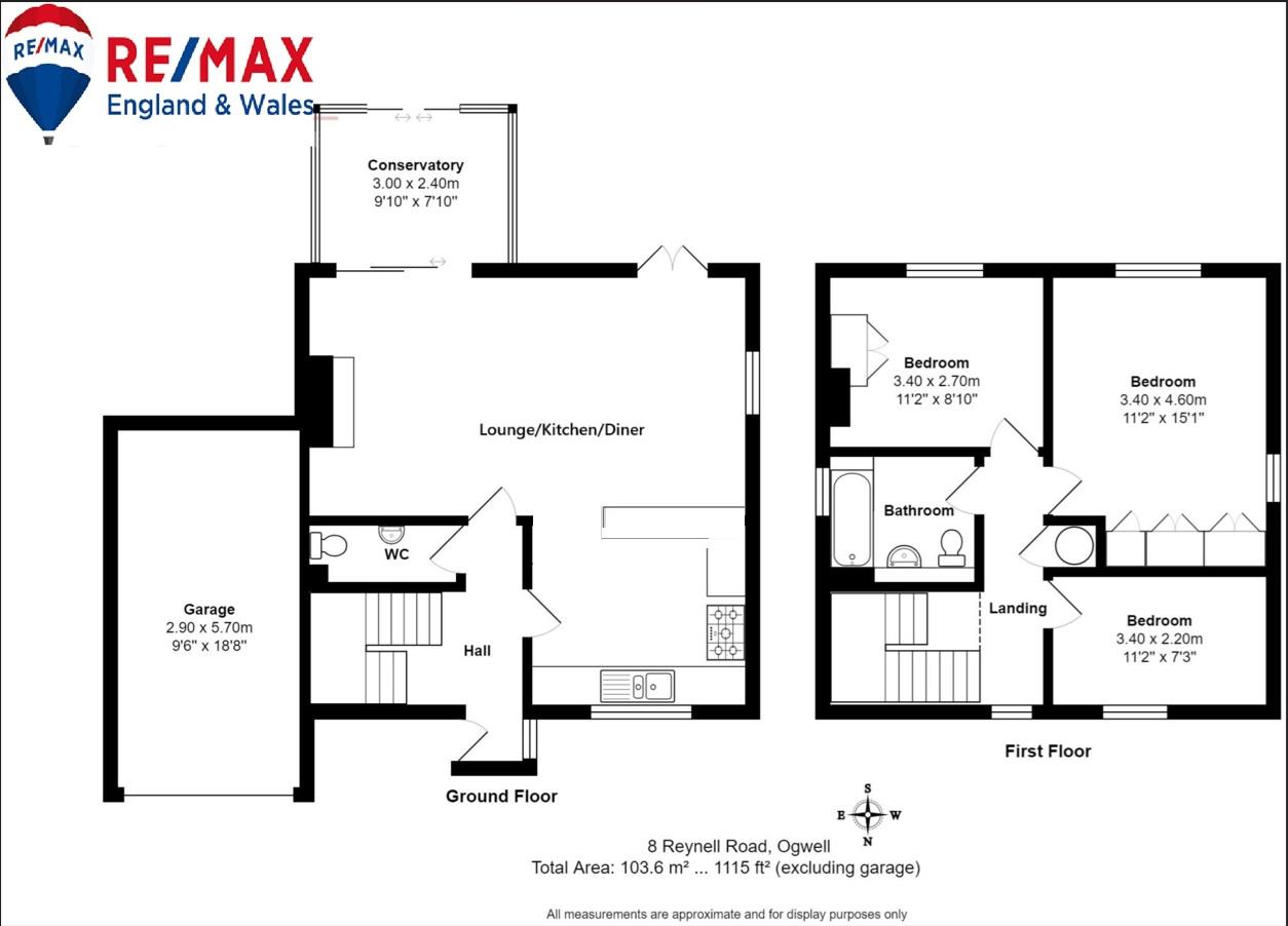 6, Reynell Road, Ogwell floorplan