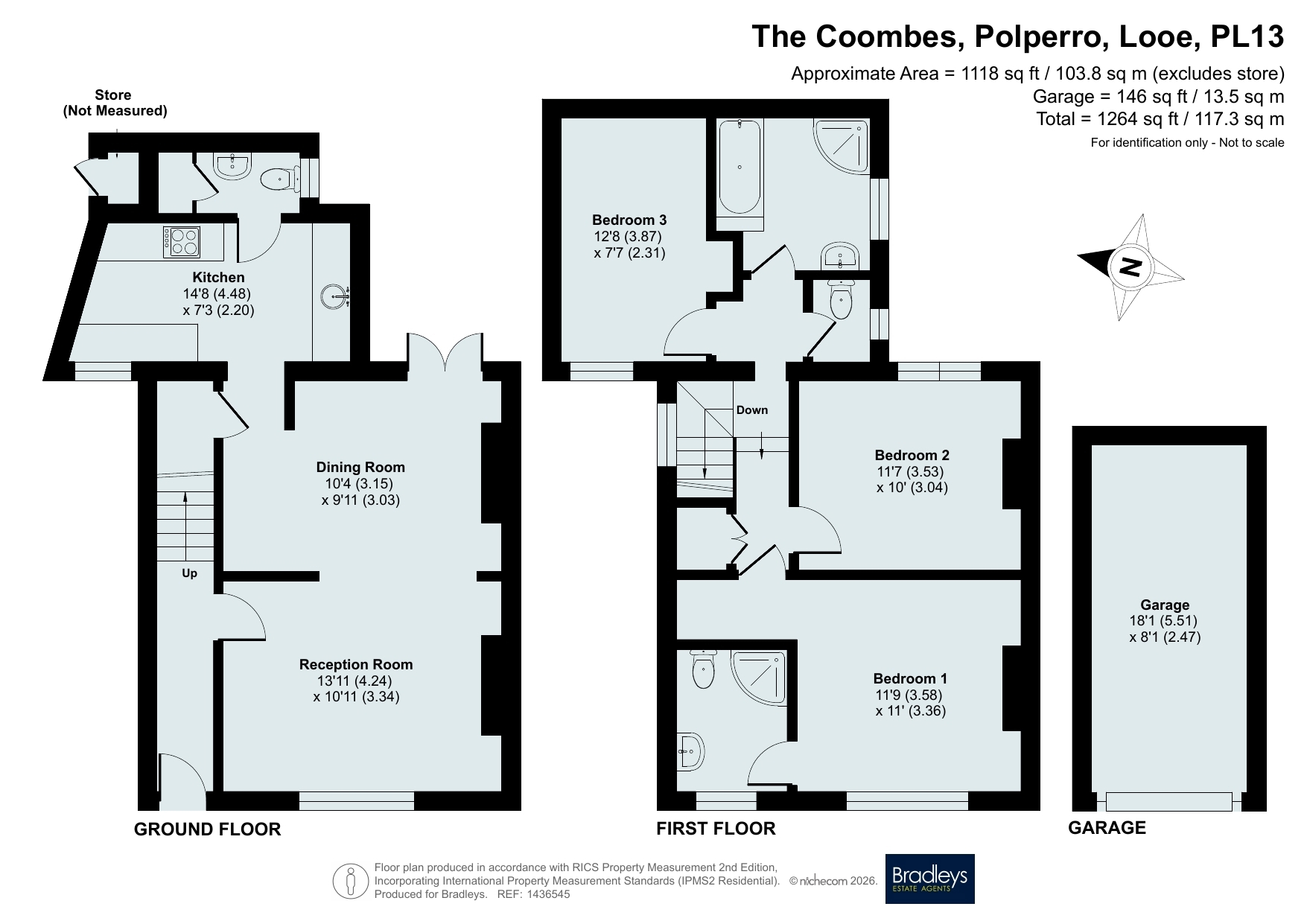 Fernhill The Coombes, Polperro Looe Cornwall, Looe floorplan