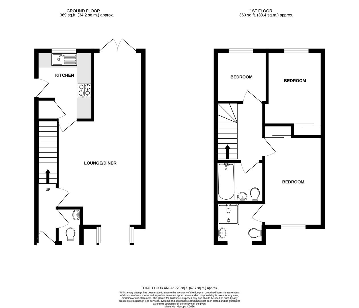 36, Patcham Mill Road, Pevensey floorplan