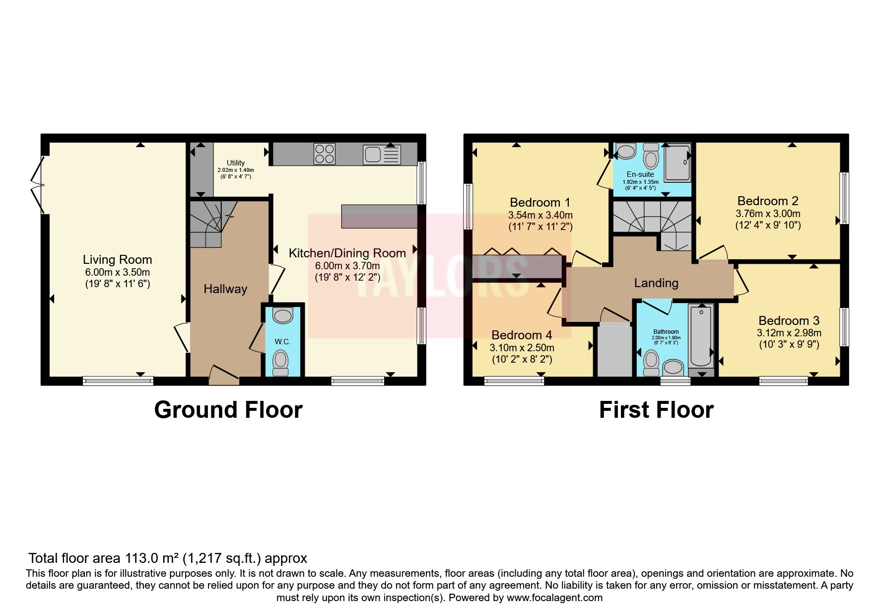 94, Damselfly Road, Northamptonshire floorplan