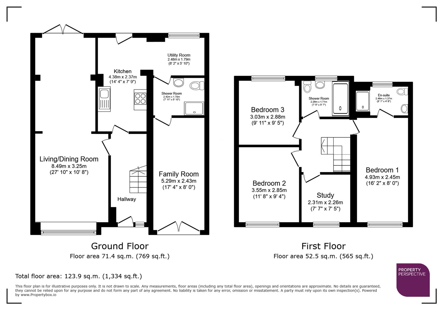 68, Denbigh Close, Wrecsam floorplan
