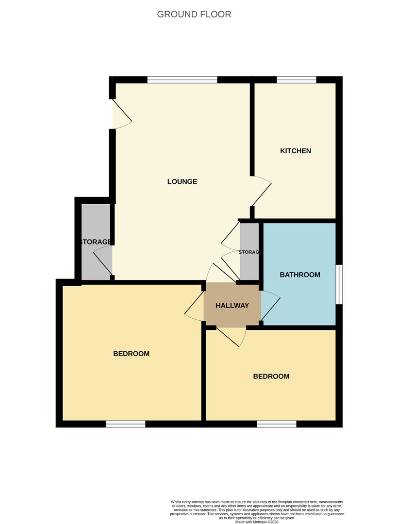Flat 9A Willow House, Knoll Park, South Road, Brean floorplan