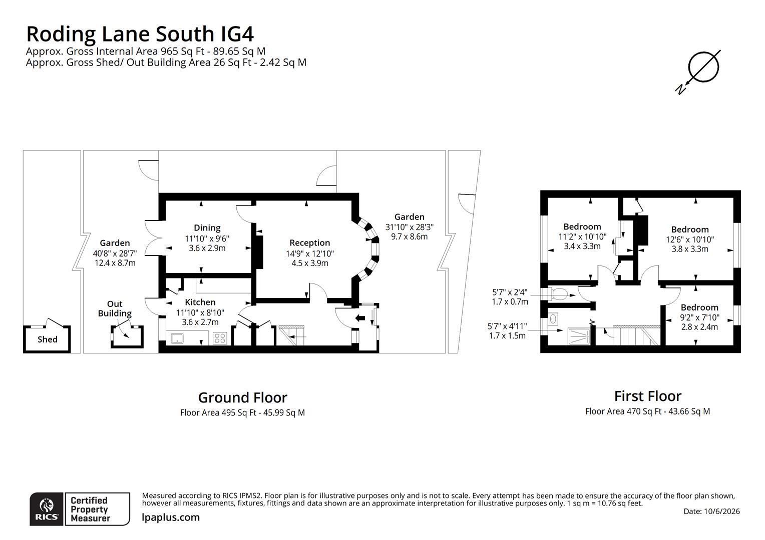 90, Roding Lane South, Ilford floorplan