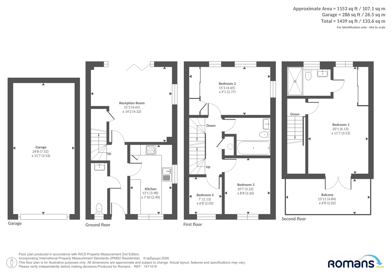 45, Woodcote Green, Berkshire floorplan