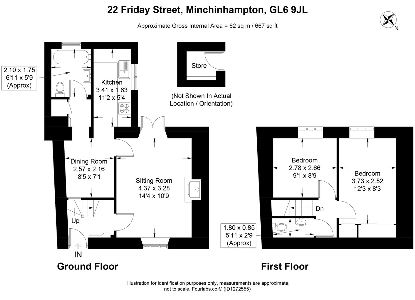 22, Friday Street, Minchinhampton floorplan