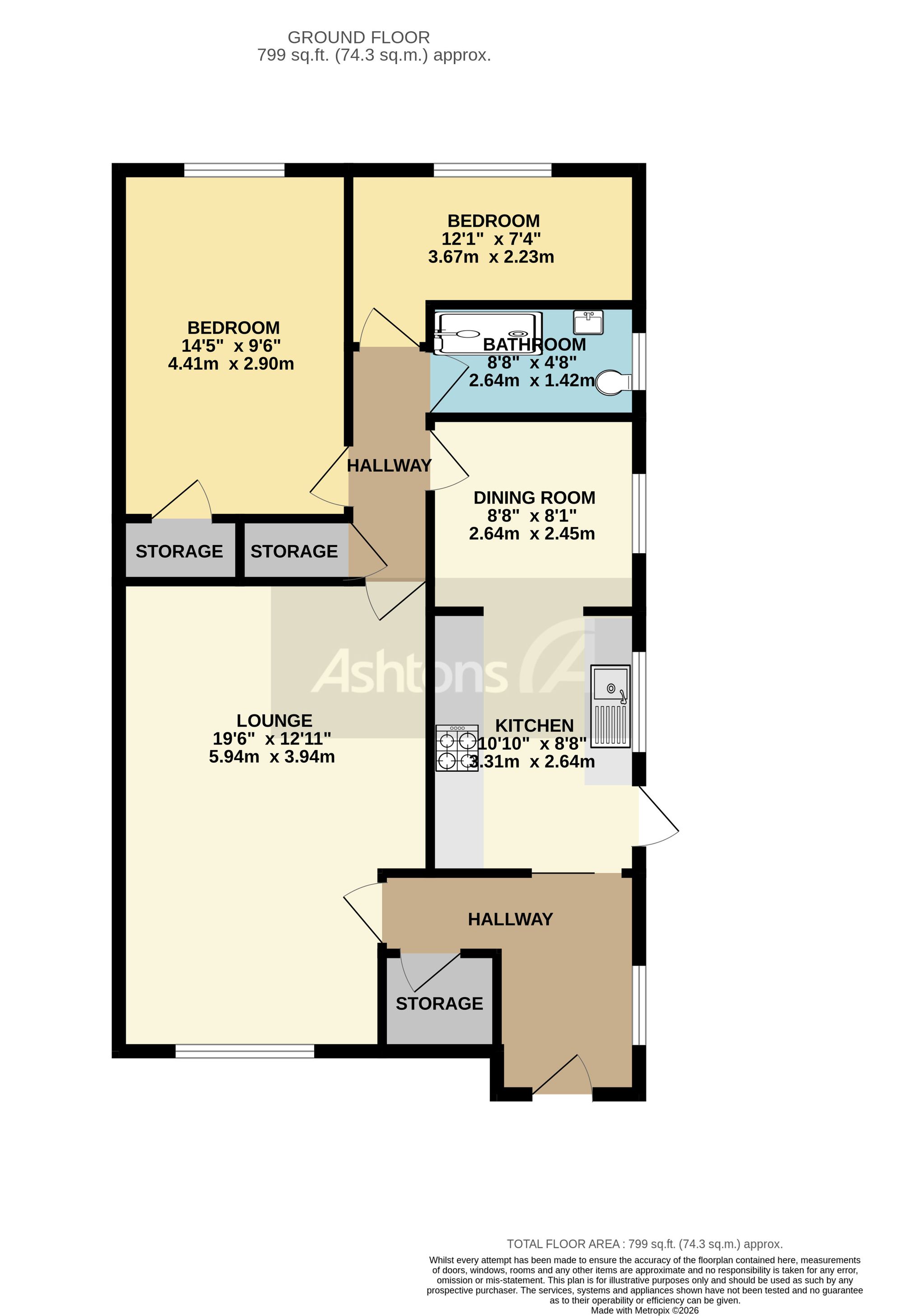 14 Lingwood Road, Warrington floorplan
