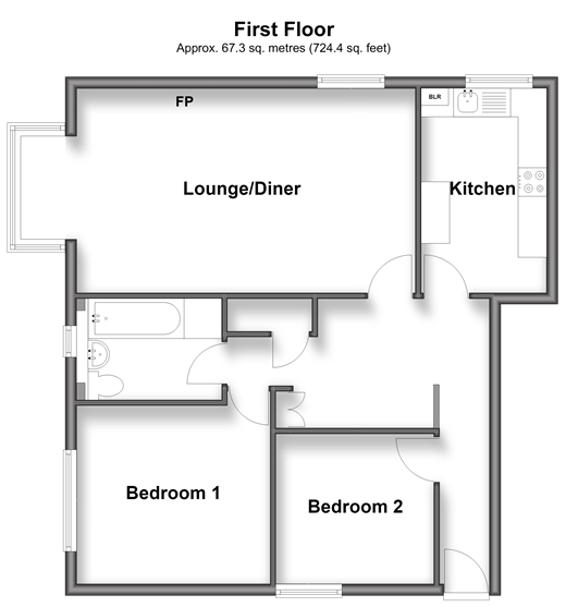 Orgarswick Avenue, Dymchurch floorplan