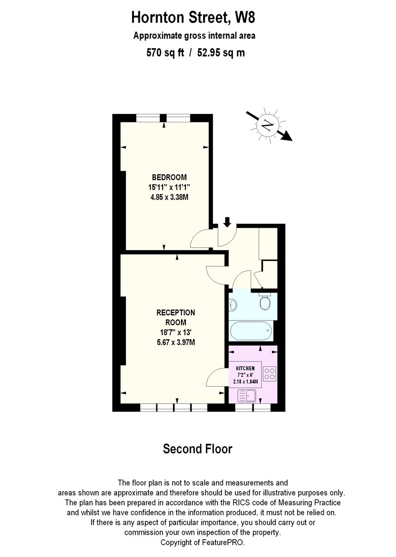1 Bedrooms Flat for sale in Hornton Street, Kensington, London W8