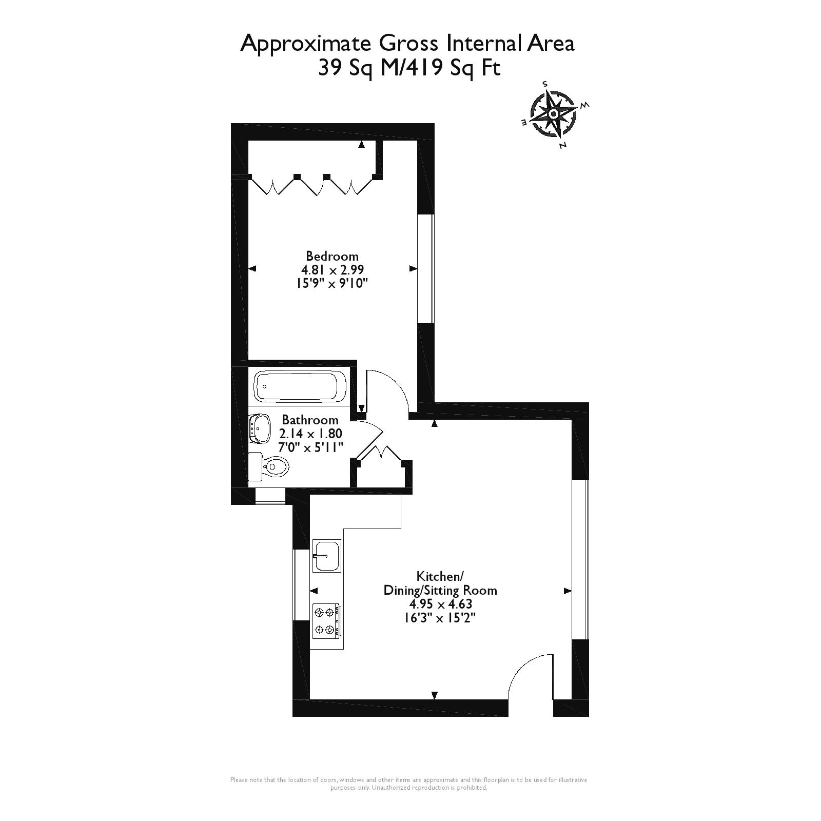 1 Bedrooms Flat to rent in Primrose Place, Portsmouth Road, Godalming GU7