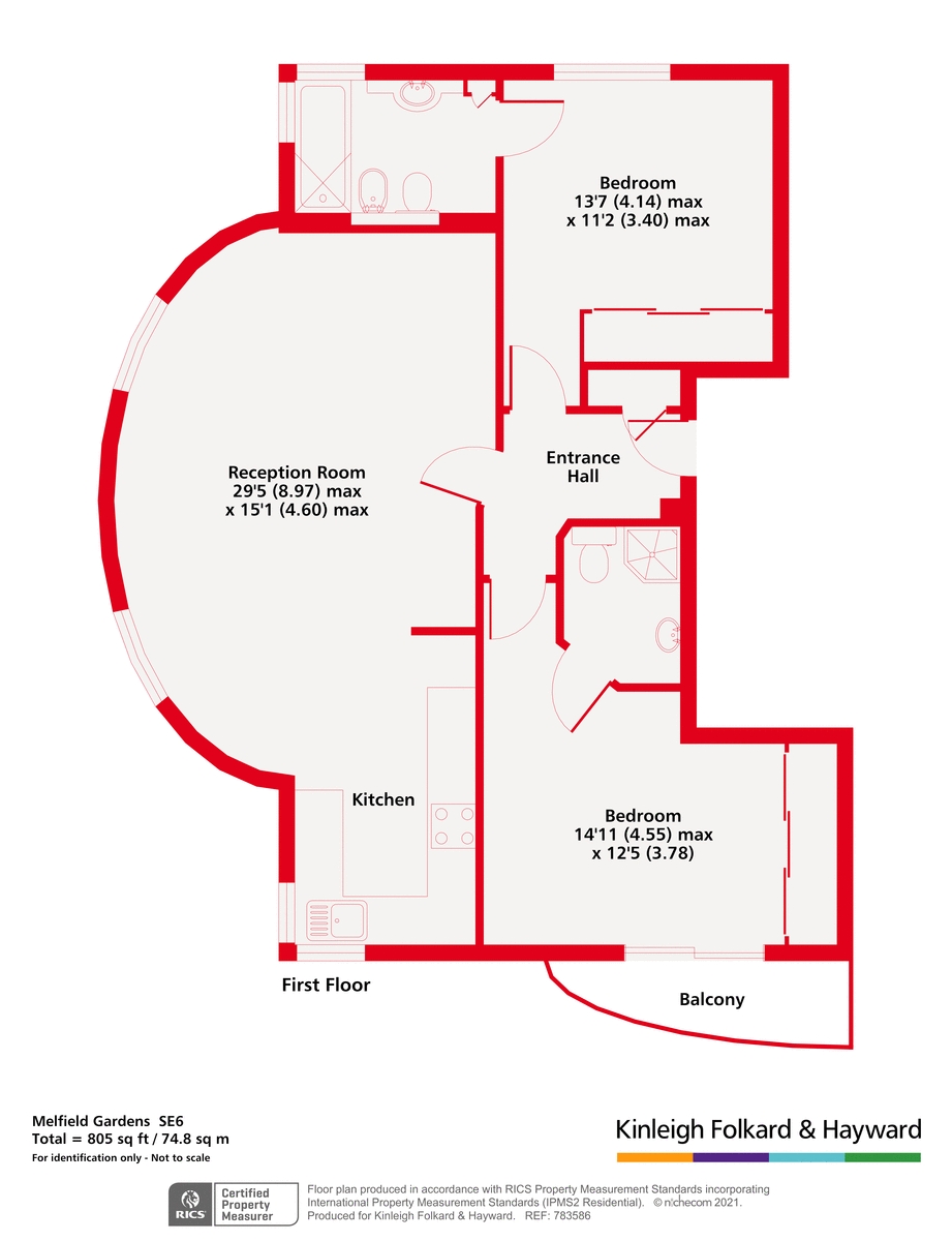 Flat 11 Beckenham Park Heights,, Melfield Gardens, London floorplan