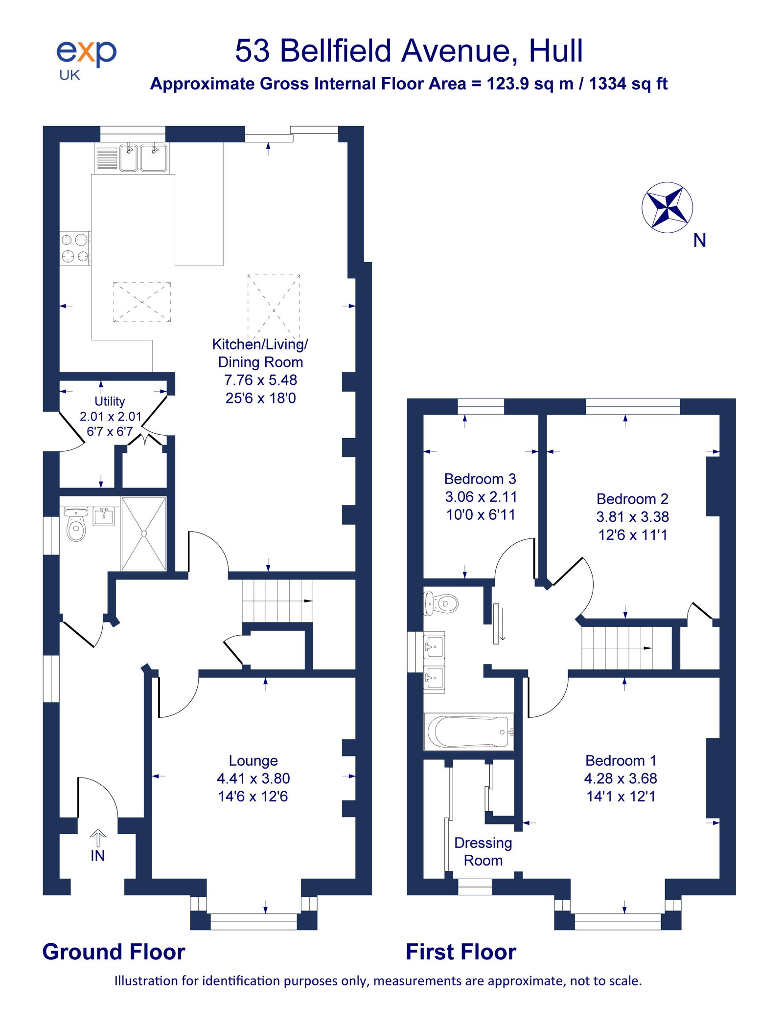 53, Bellfield Avenue, Hull floorplan