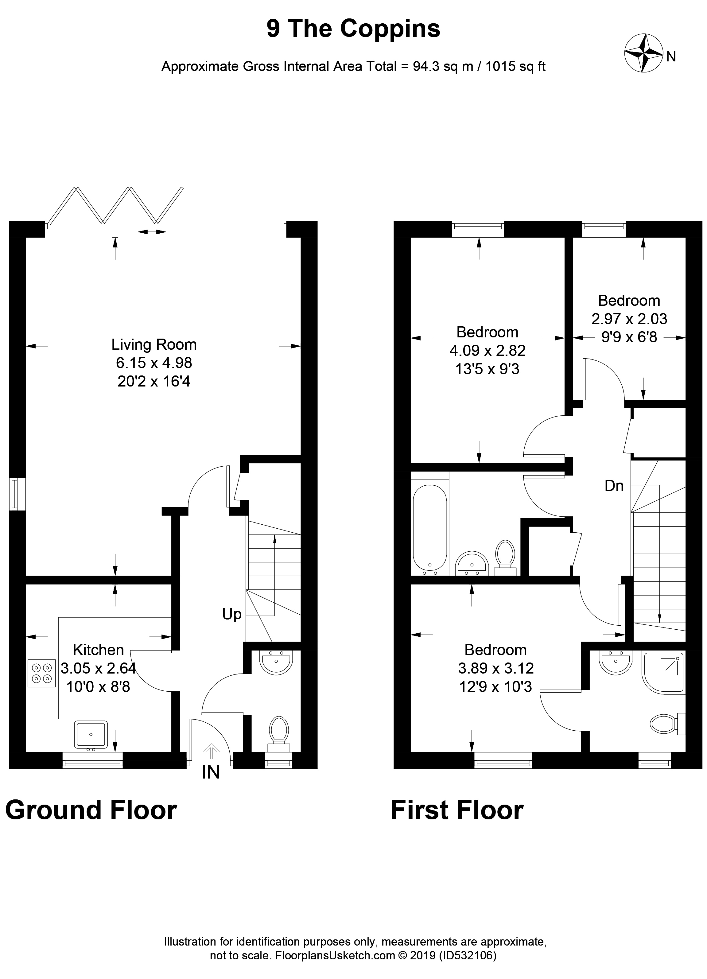 3 Bedrooms Semi-detached house for sale in The Coppins, Grange Road, Ash GU12