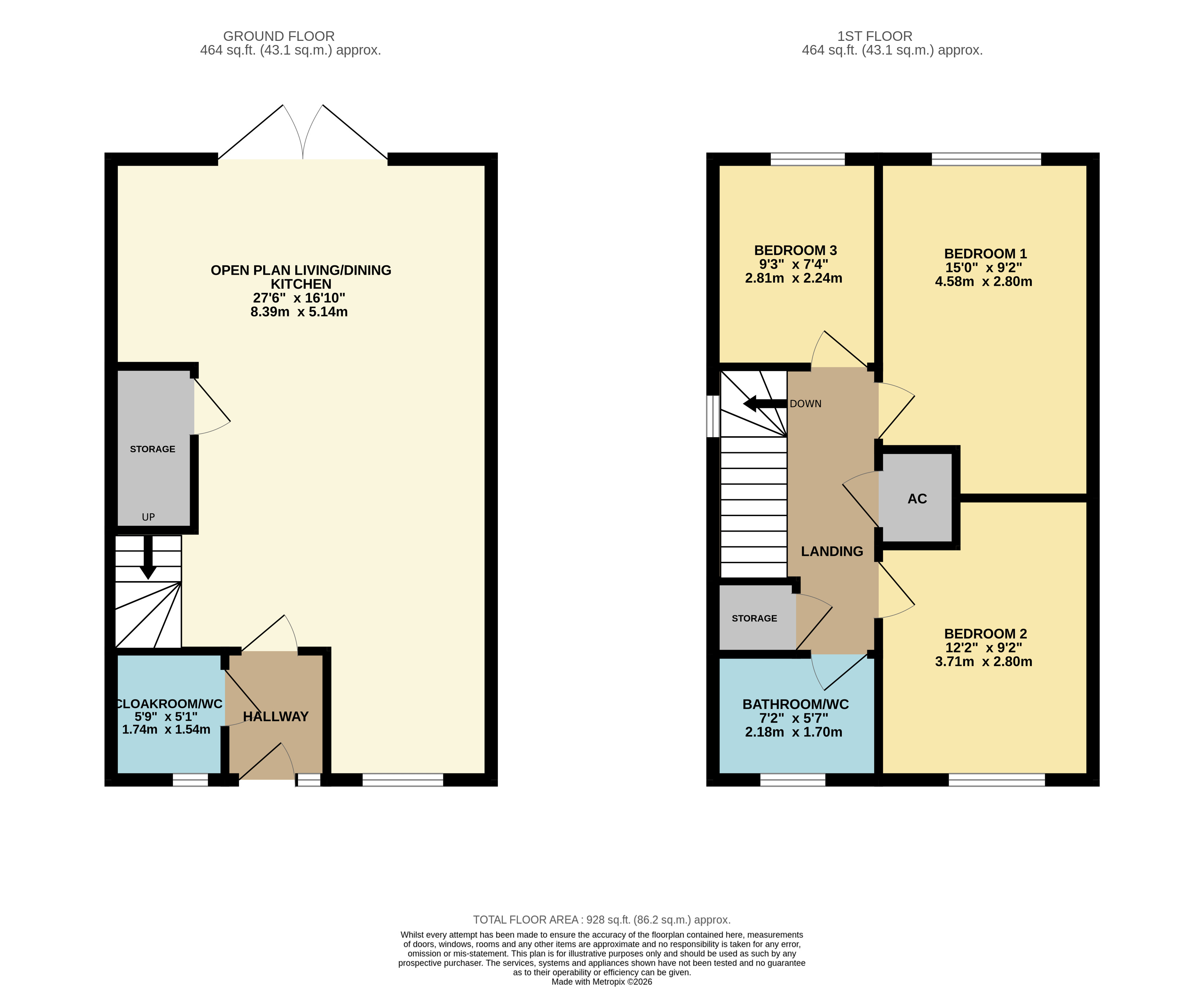 33, Damstead Park Avenue, Alfreton floorplan