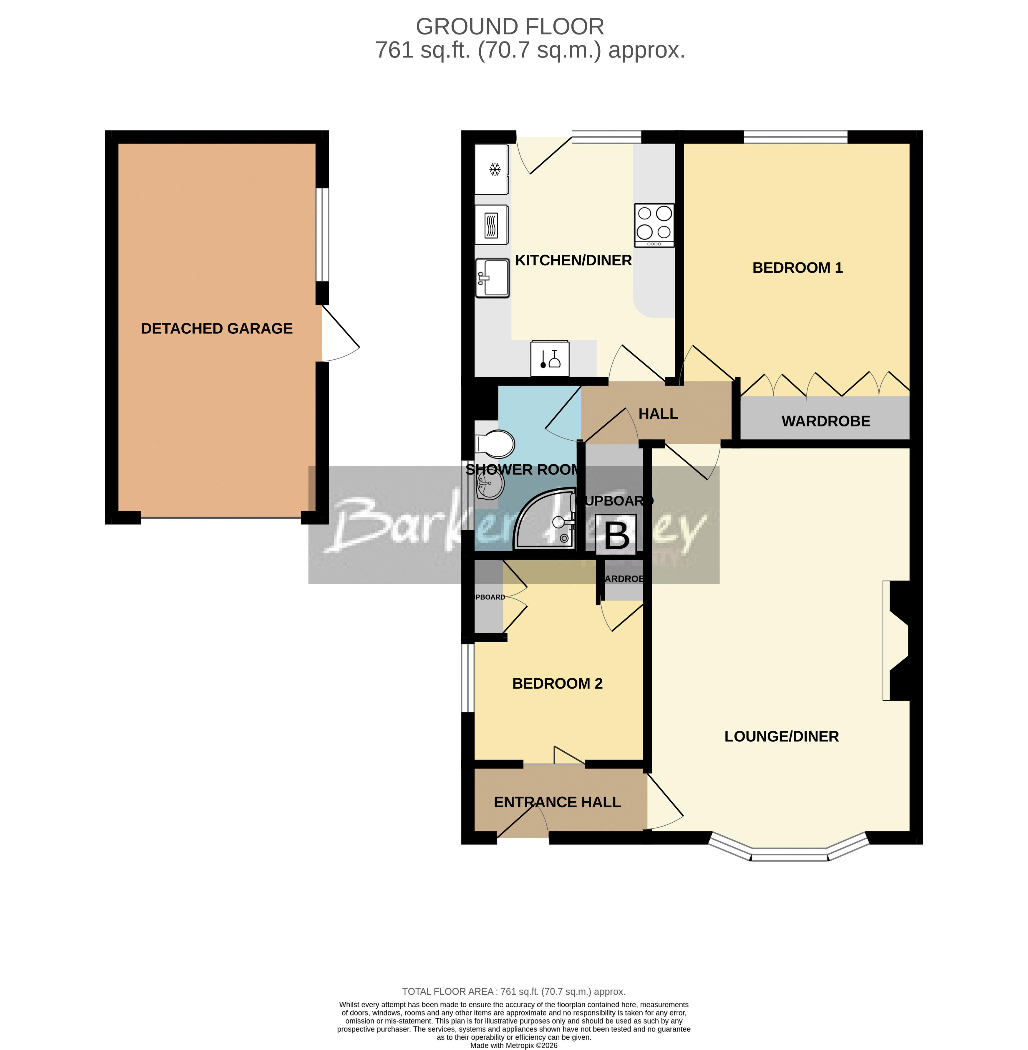 22, Knightley Way, Stafford floorplan