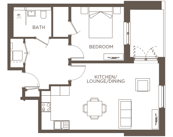 Mount Battenhall Retirement Village,Apartment 6 Astley, Battenhall Avenue, Worcester floorplan