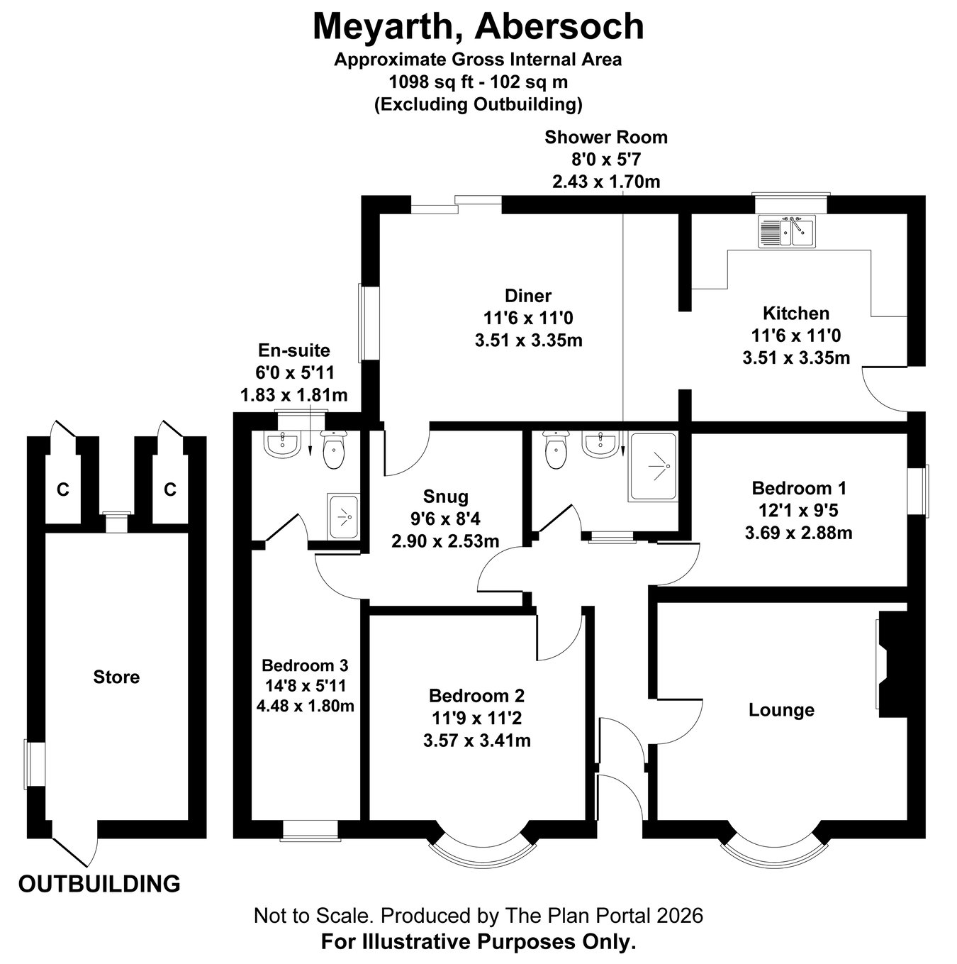 Meyarth, Pwllheli floorplan
