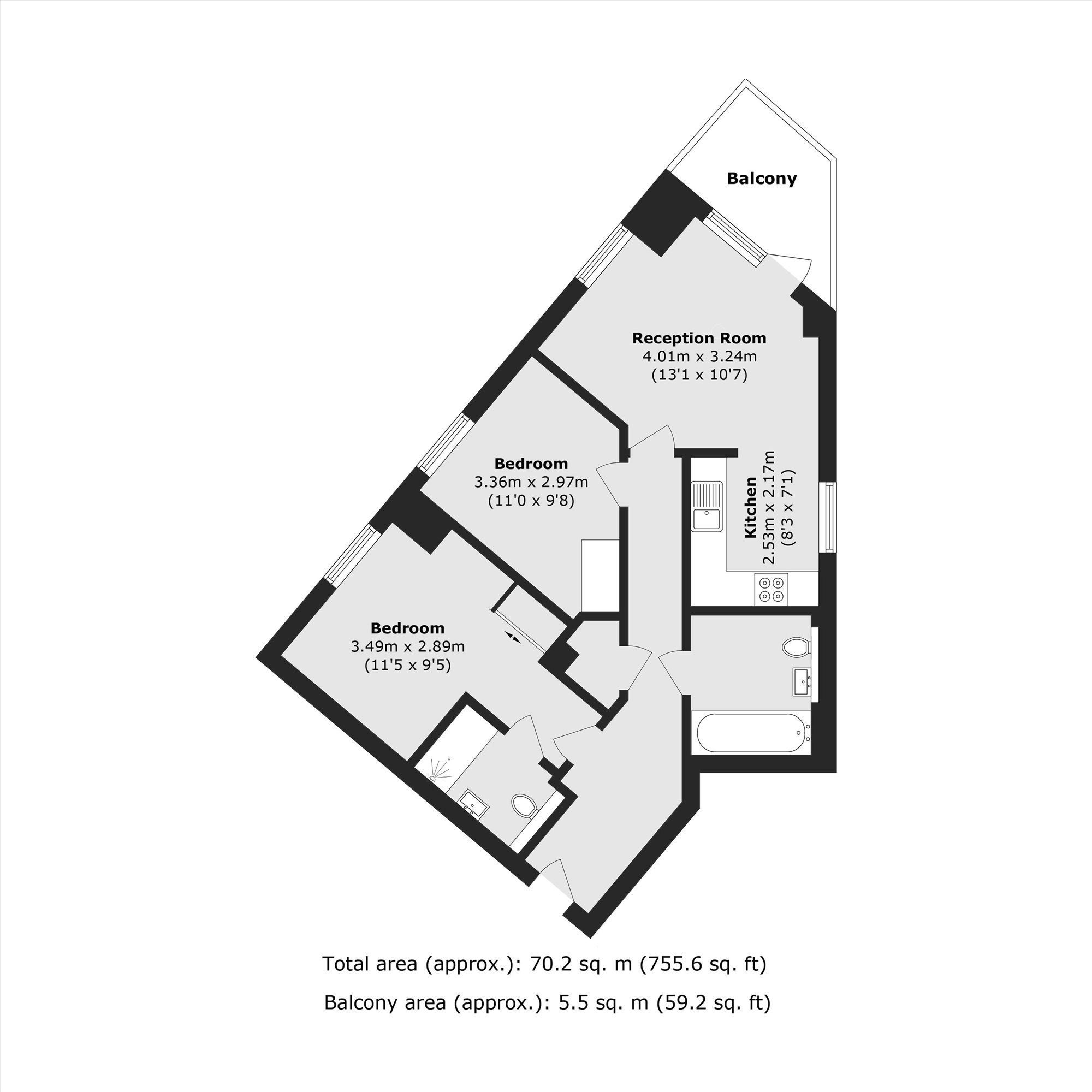 Esker Place, London floorplan