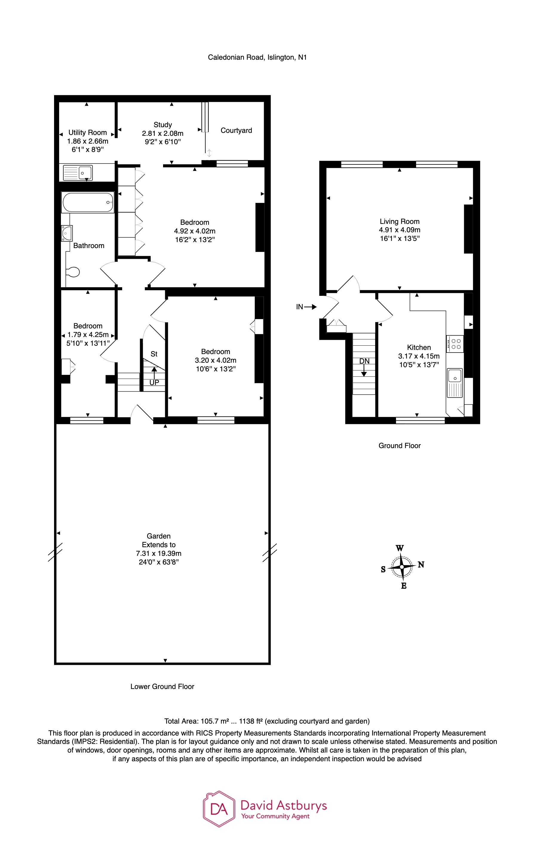 Flat A, 248, Caledonian Road, Islington floorplan