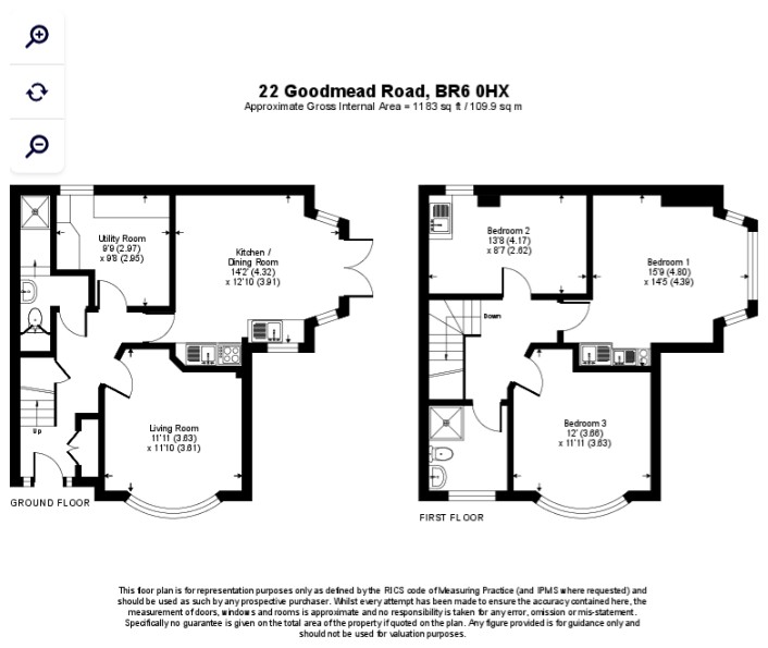22, Goodmead Road, Orpington floorplan
