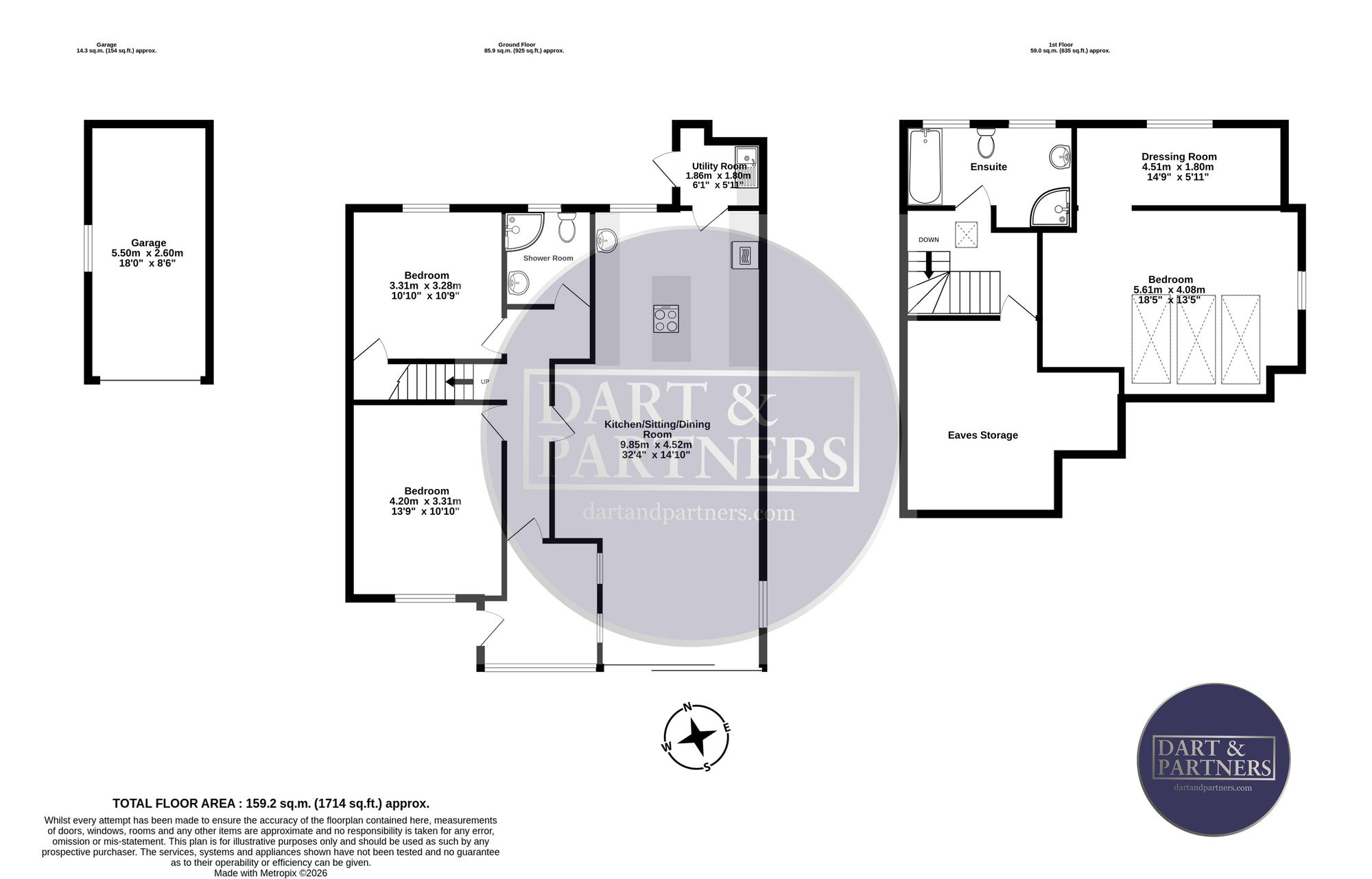 8 Meldrum Close, Dawlish floorplan