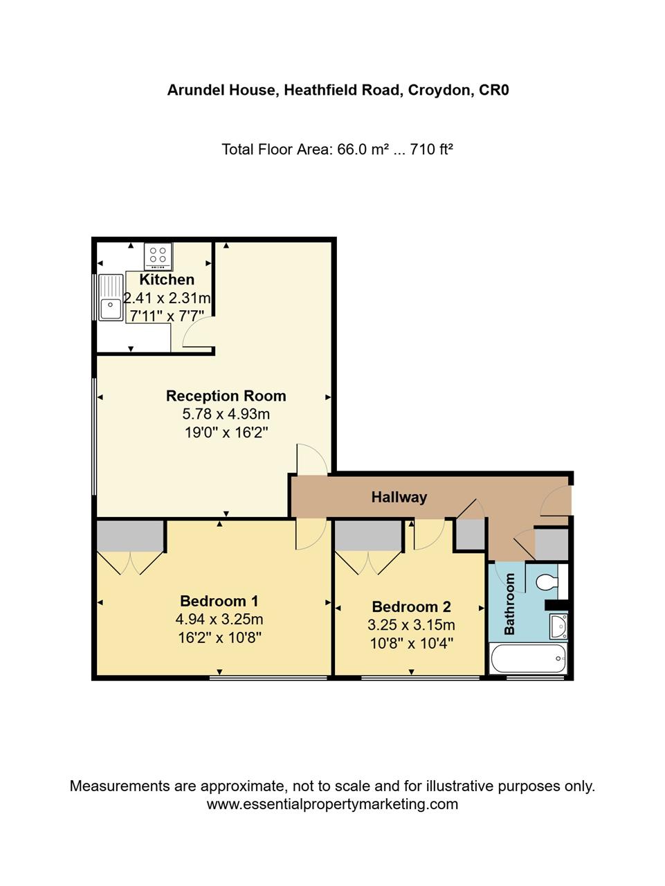 Arundel House, Heathfield Road, Croydon floorplan