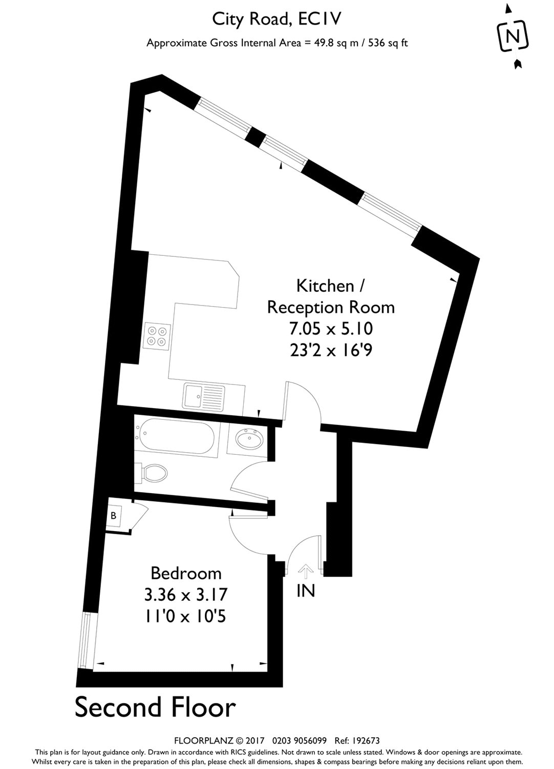 1 Bedrooms Flat to rent in City House, London EC1V