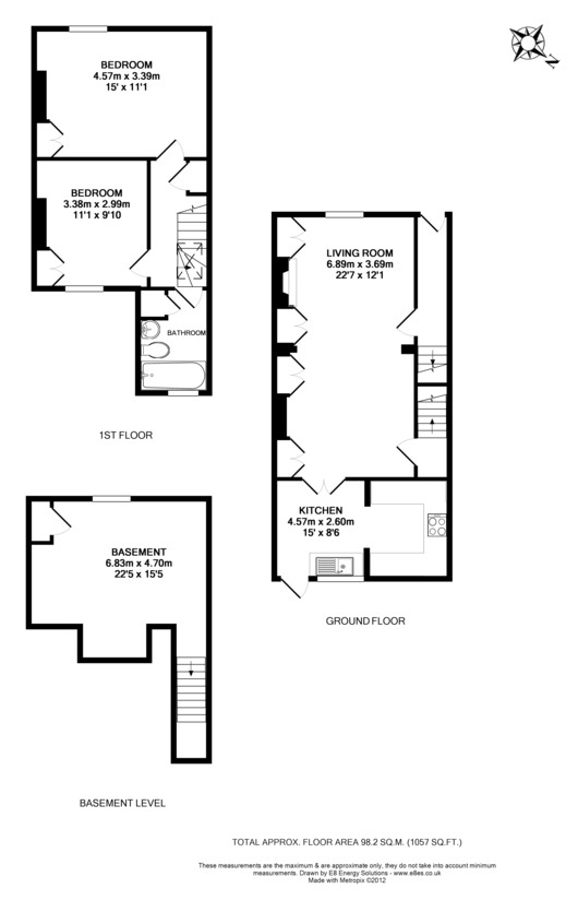 98, Walton Street, Oxford floorplan
