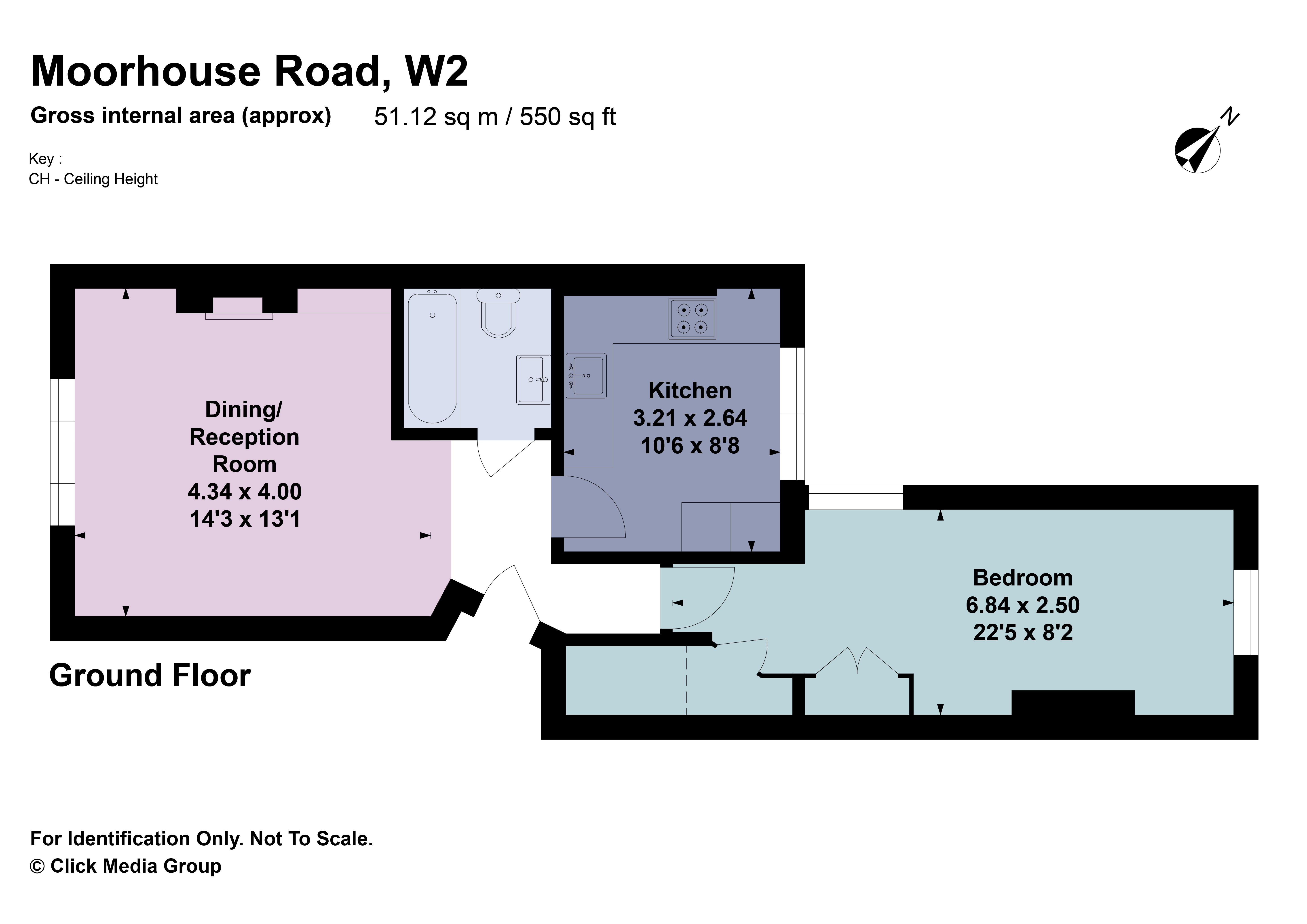 Flat 1, 12, Moorhouse Road, London floorplan