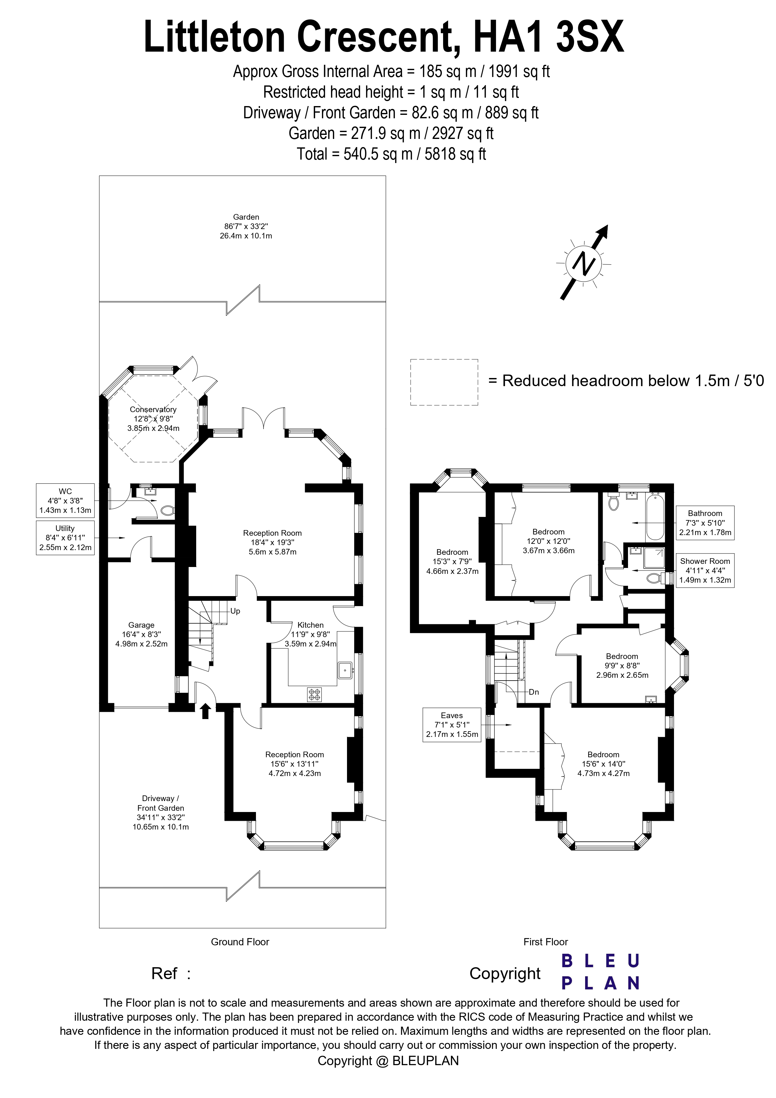 Littleton Crescent,, Harrow floorplan